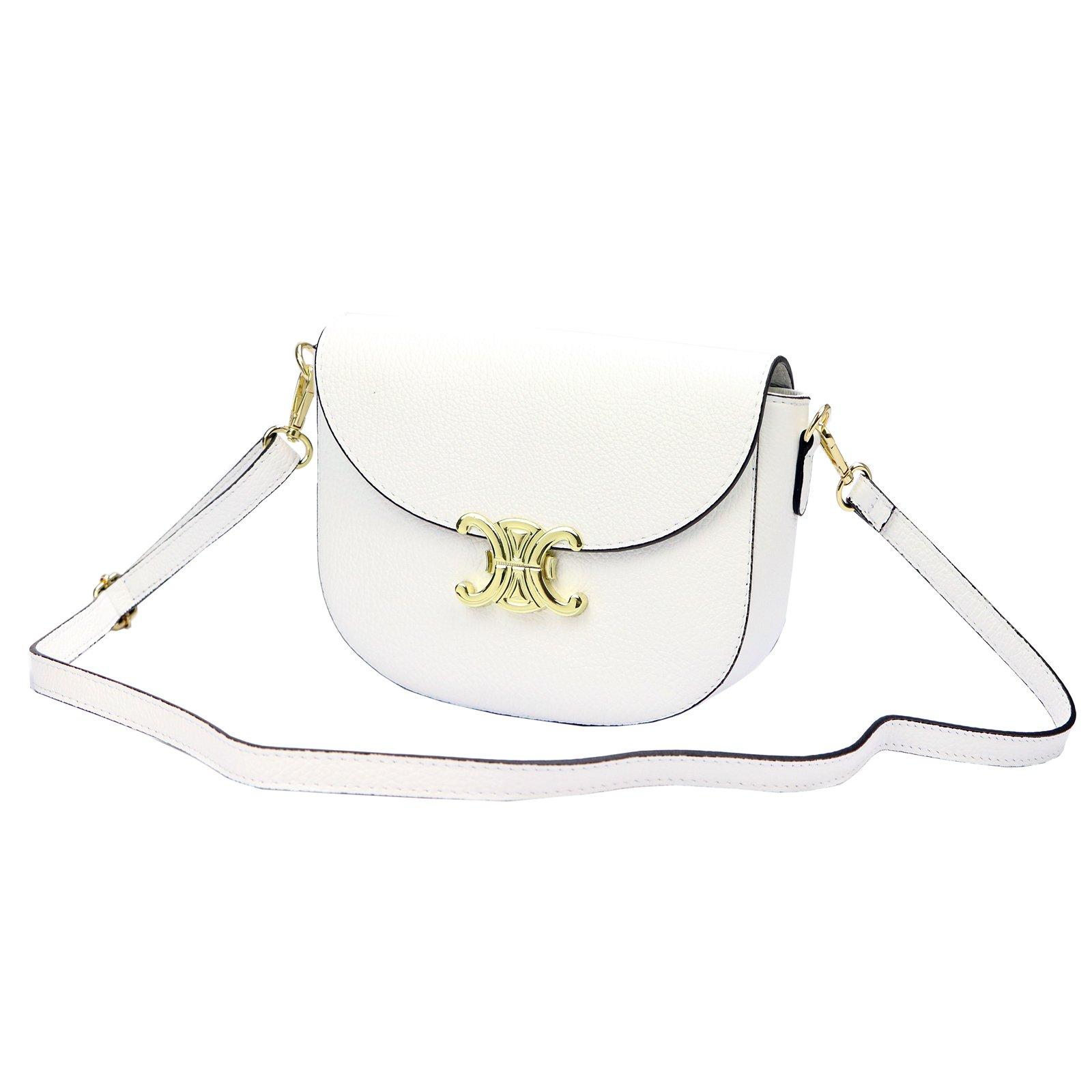 LUKA biela crossbody kabelka s ozdobou, Dollaro