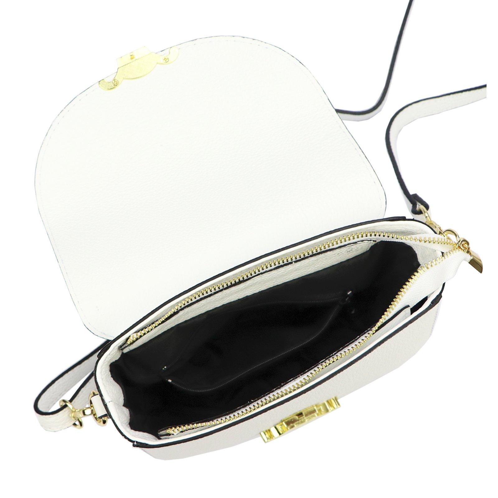 LUKA biela crossbody kabelka s ozdobou, Dollaro
