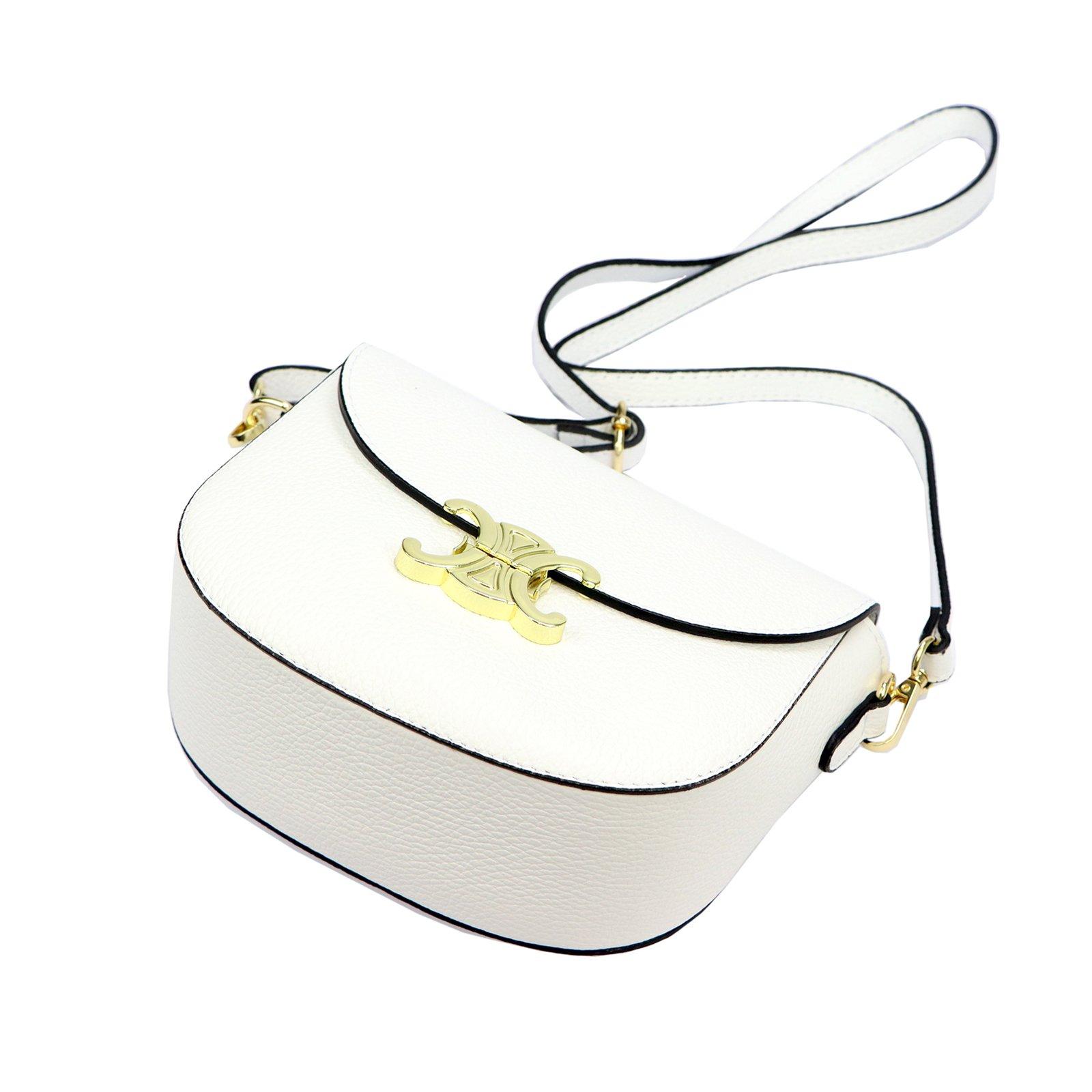 LUKA biela crossbody kabelka s ozdobou, Dollaro