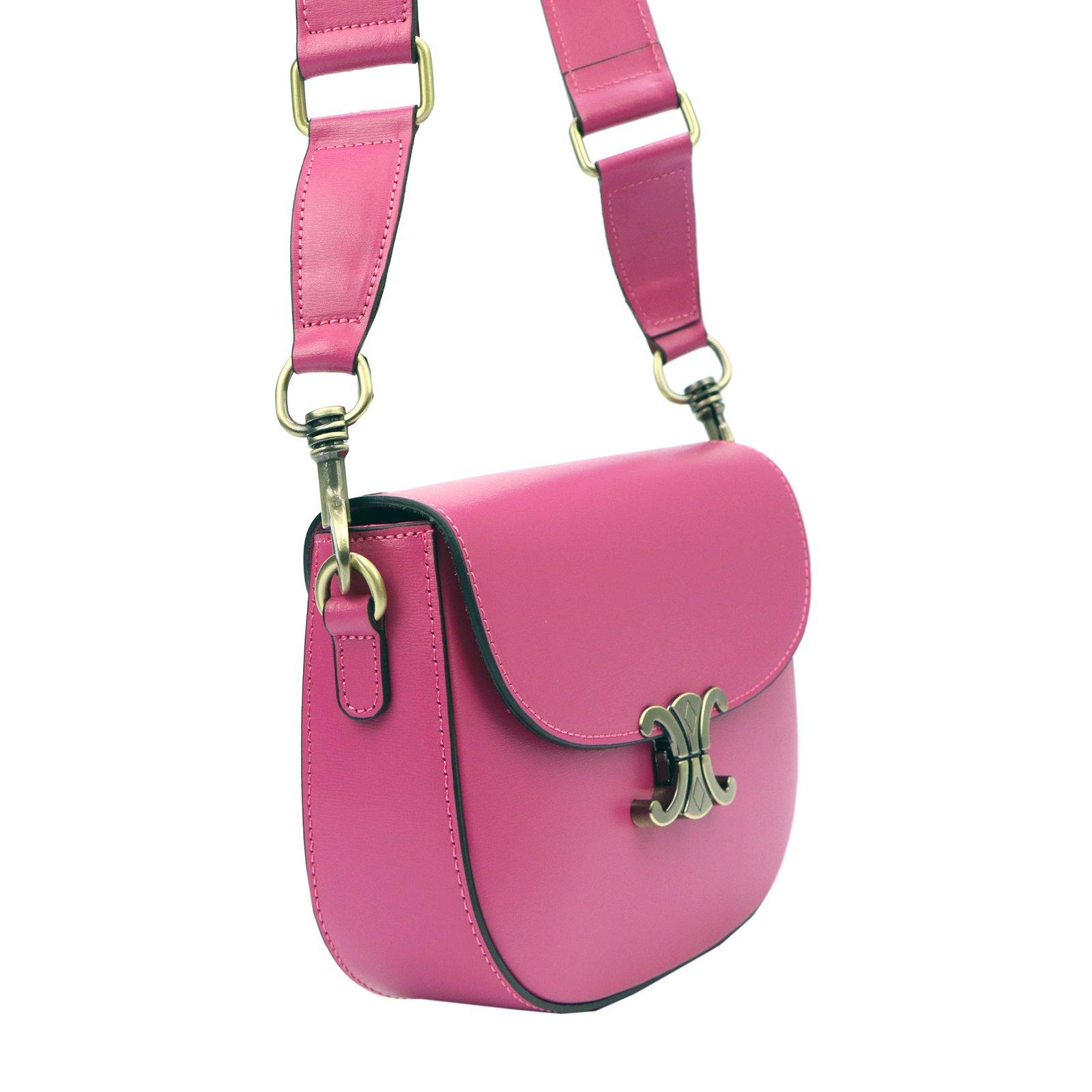 LUKA ružová crossbody kabelka s ozdobou, Dollaro