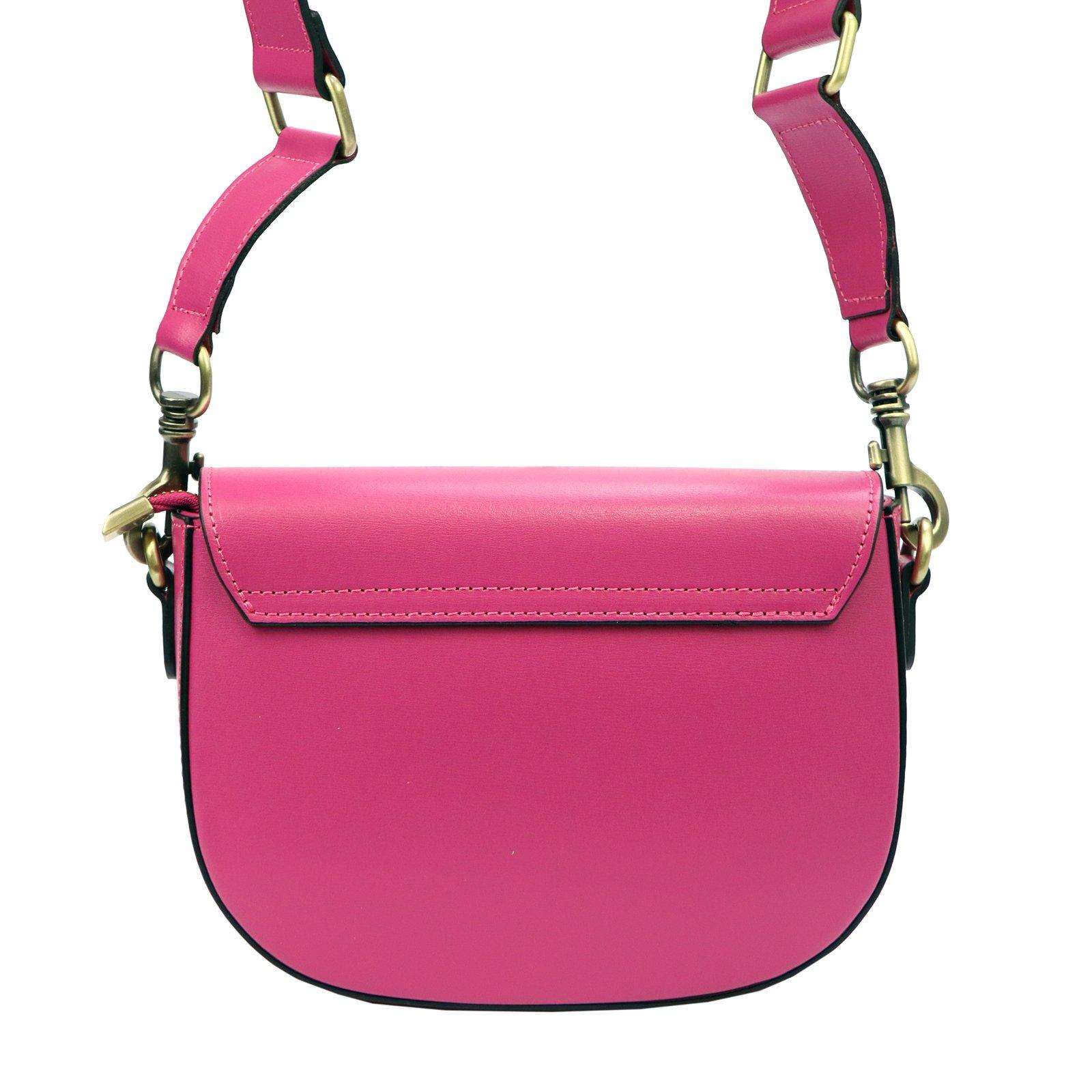 LUKA ružová crossbody kabelka s ozdobou, Dollaro