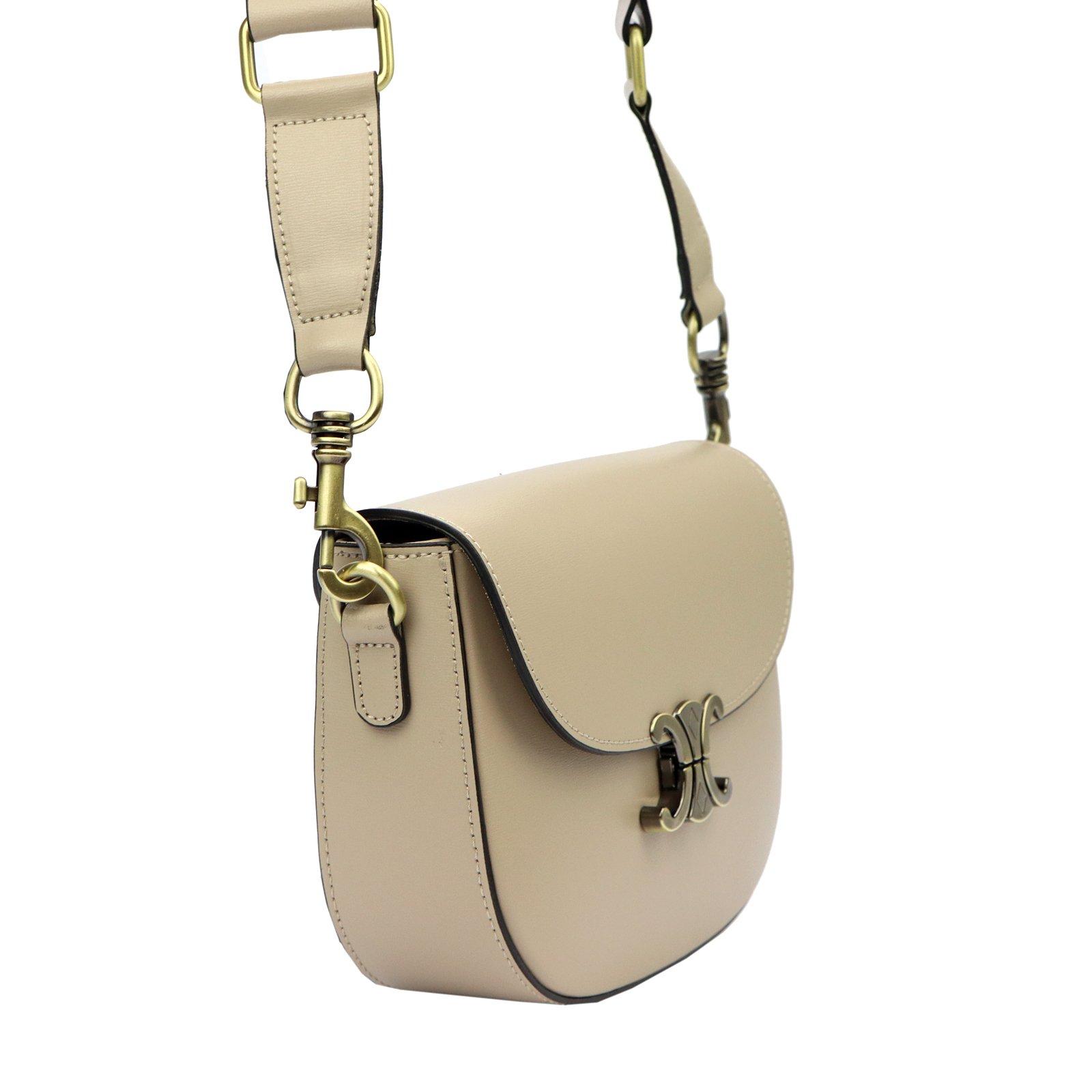 LUKA béžová crossbody kabelka s ozdobou, Dollaro