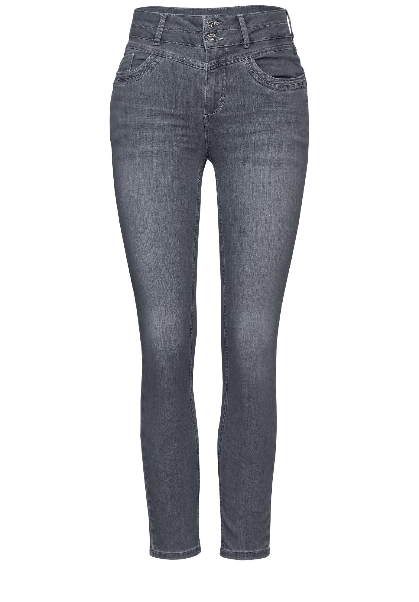 Street One slim fit džínsy YORK, šed