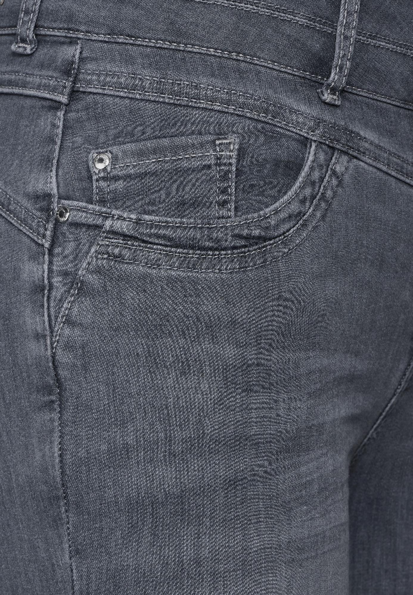 Street One slim fit džínsy YORK, šed