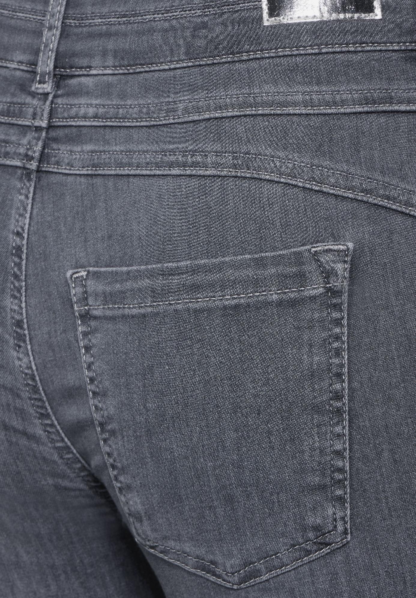 Street One slim fit džínsy YORK, šed
