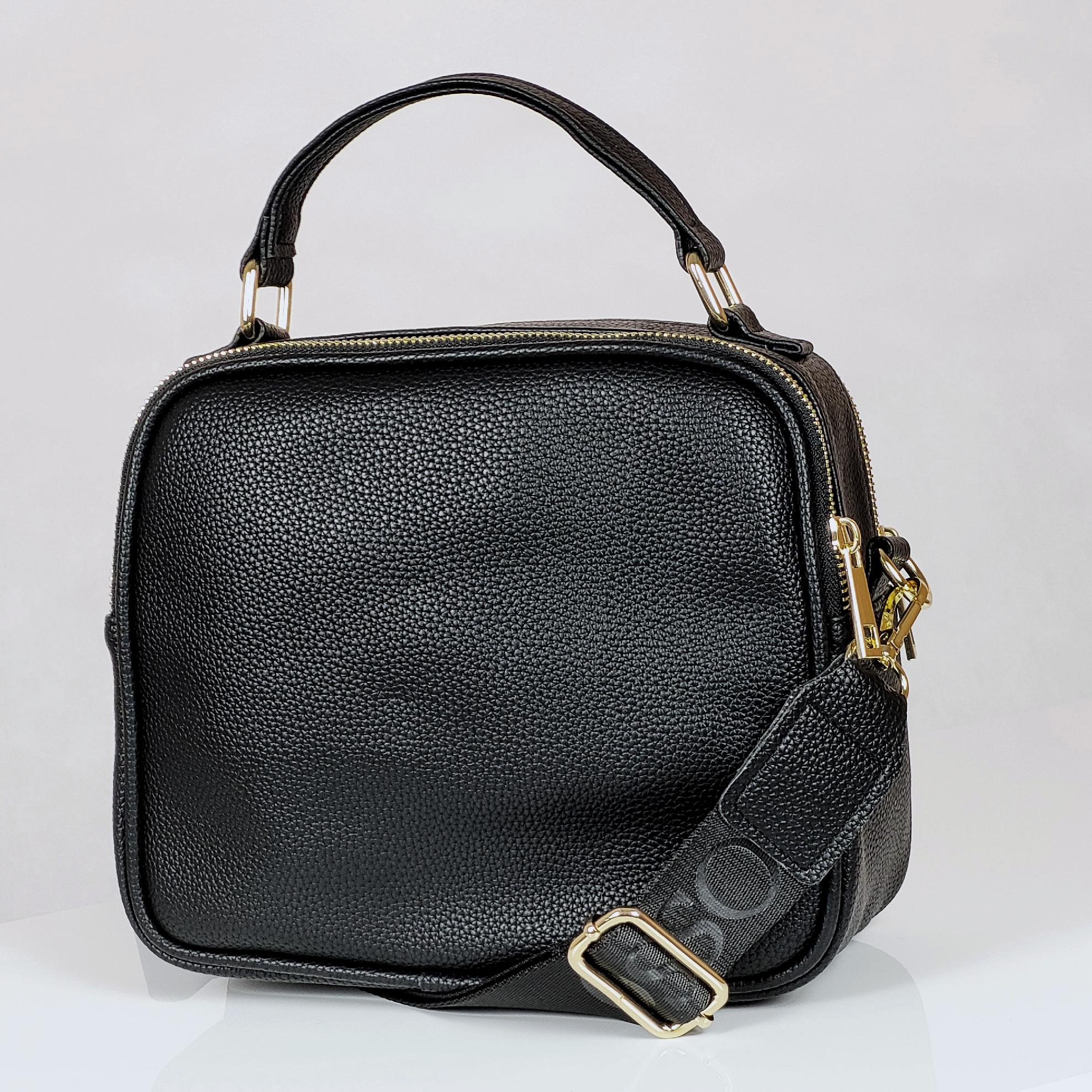 GROSSO čierno-slamená letná crossbody kabelka NICOL