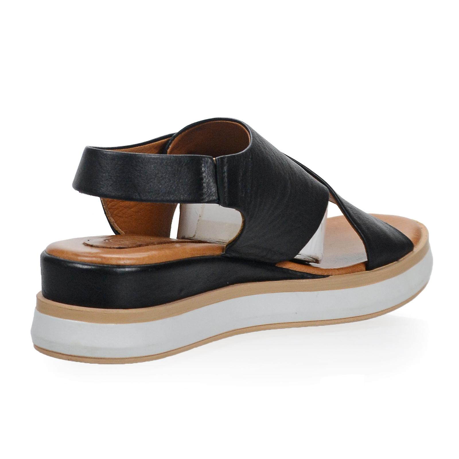 OLIVIA SHOES čierne pohodlné sandlále