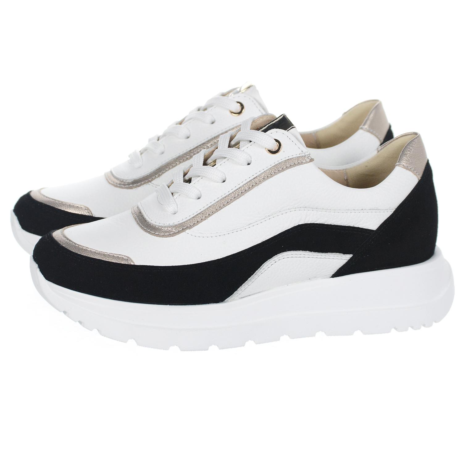 OLIVIA SHOES POHODLNÉ BIELO-ČIERNE TENISKY