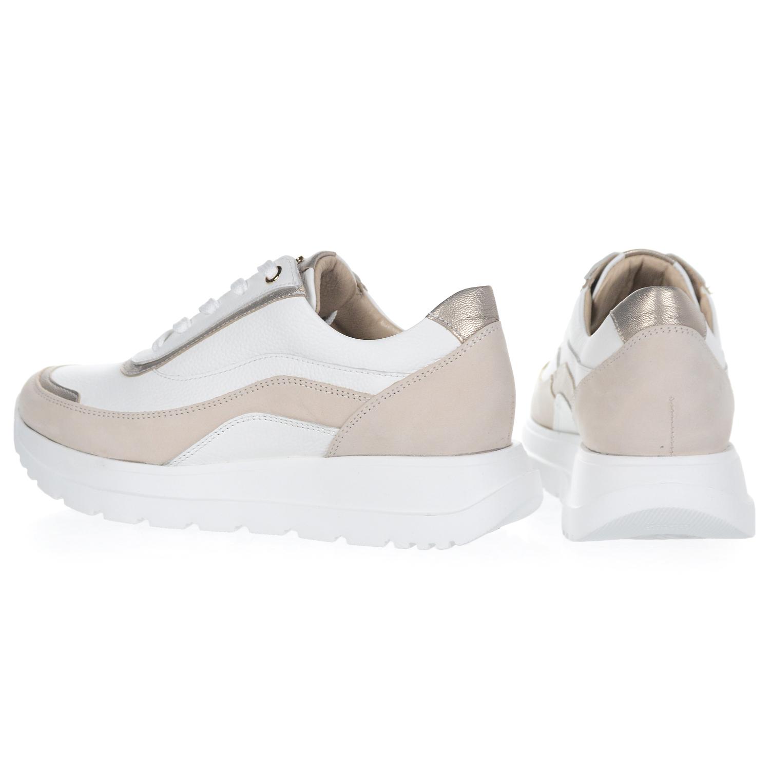 OLIVIA SHOES POHODLNÉ BIELE TENISKY SO ZLATÝMI DETAILAMI 