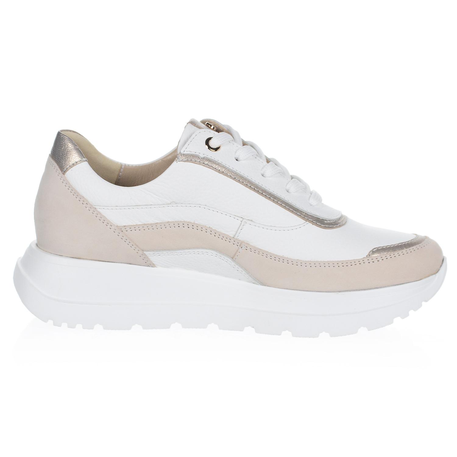 OLIVIA SHOES POHODLNÉ BIELE TENISKY SO ZLATÝMI DETAILAMI 