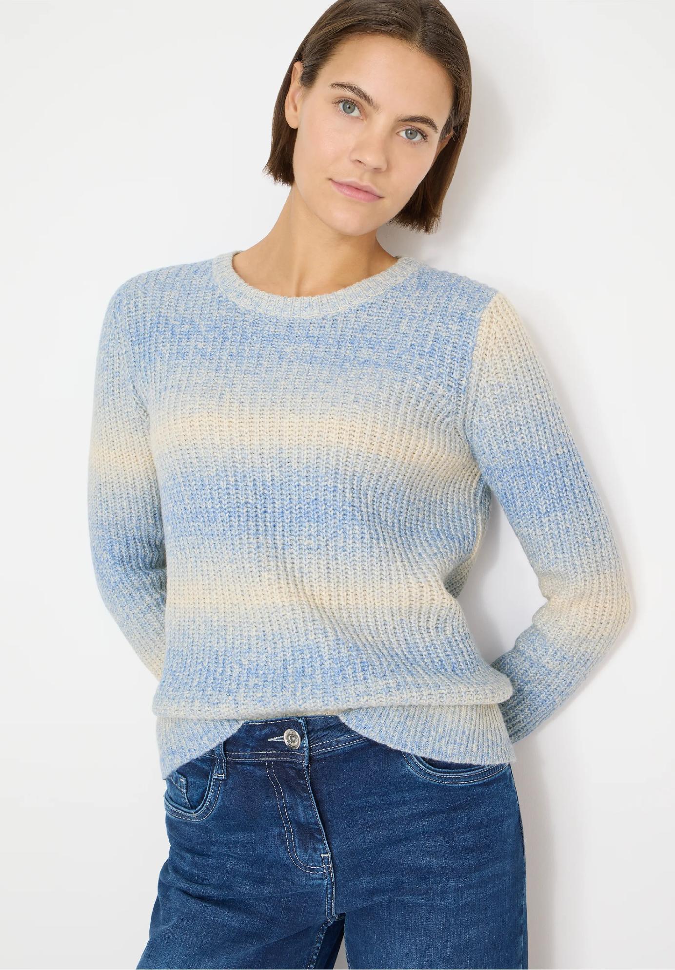 CECIL pletený pulóver Space Dye