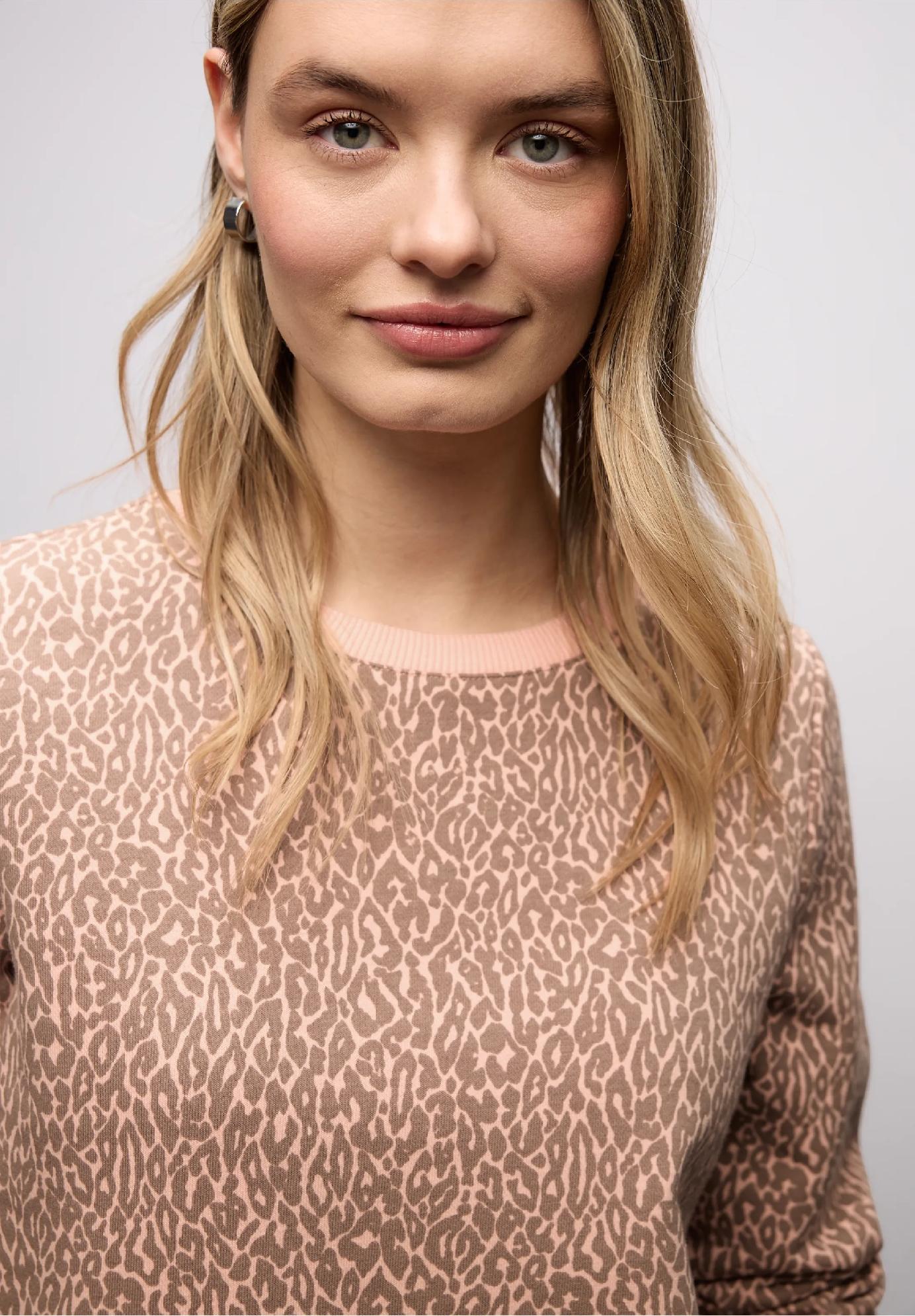 Street One mikina s leopardím vzorom