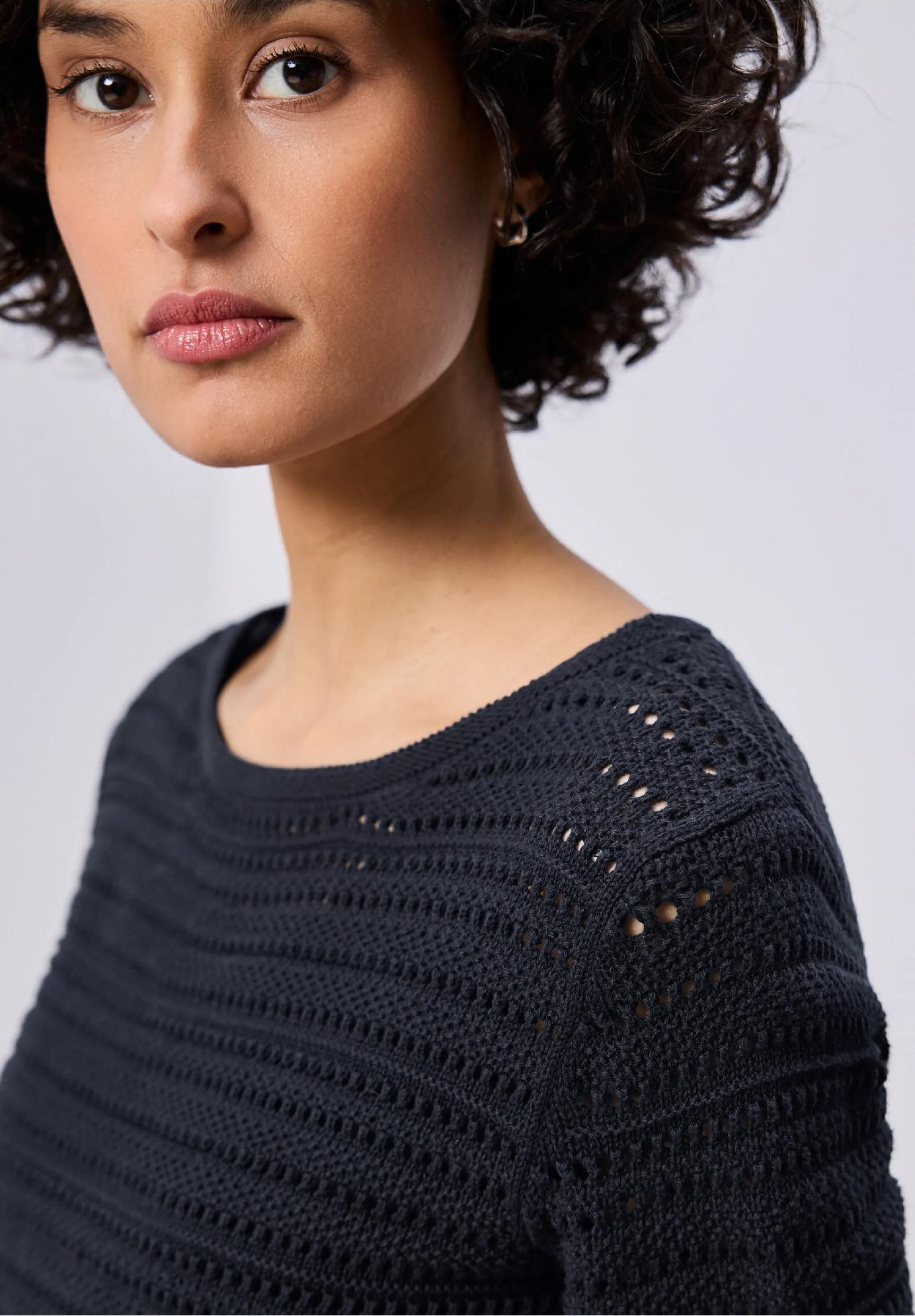 Street One sveter s dlhým rukávom a lodičkovým výstrihom