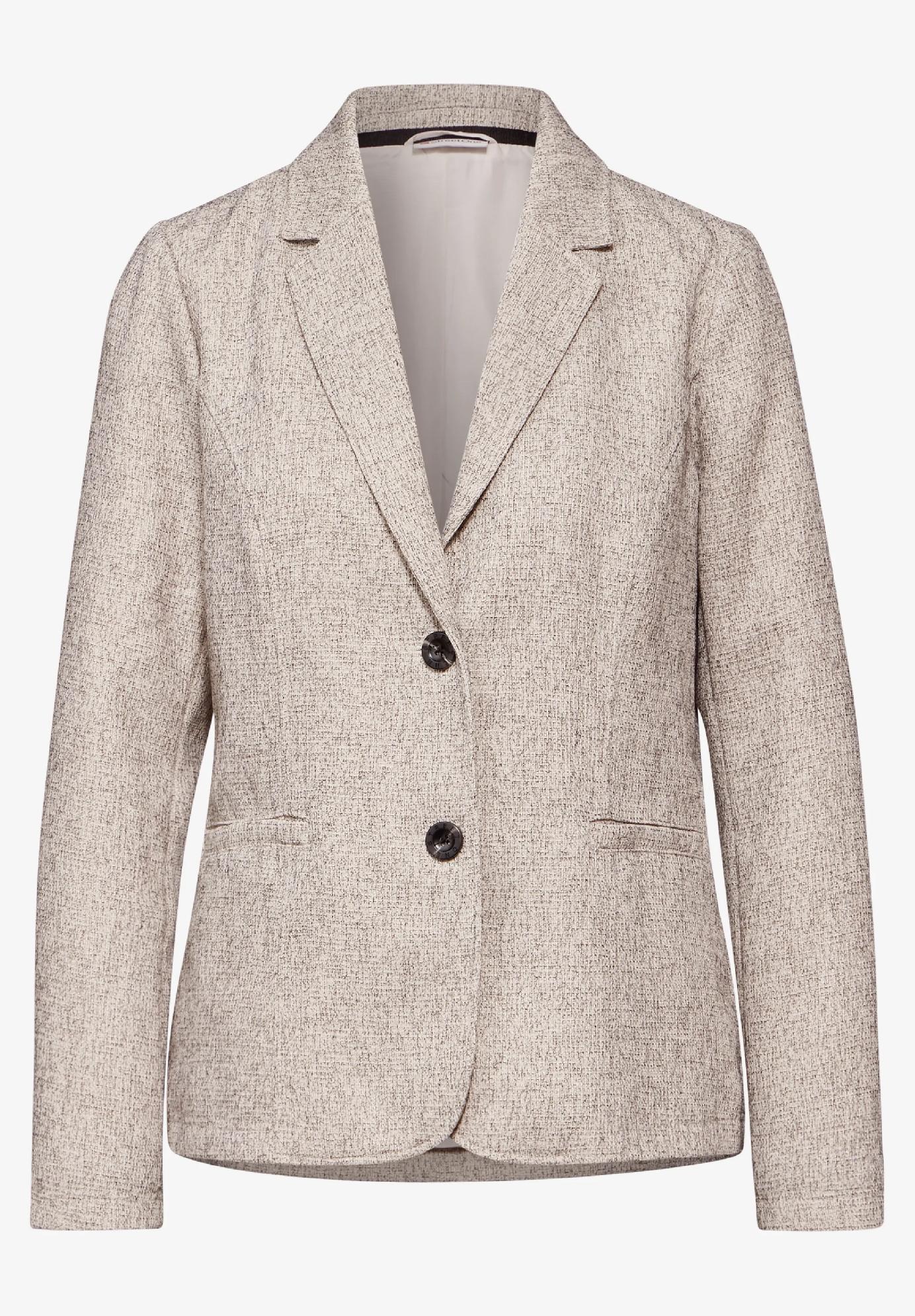 Street One blazer v melanžovom vzhľade, čie