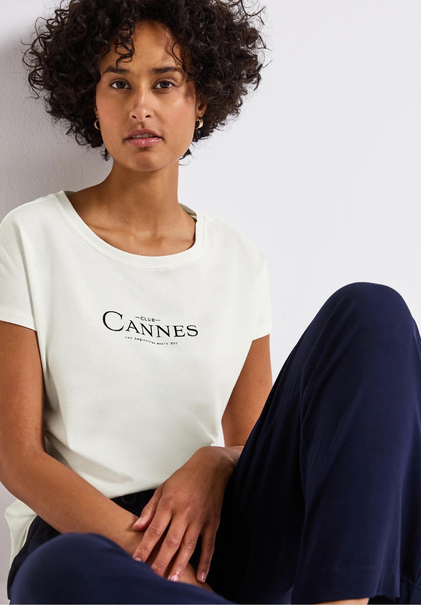 Street One tričko s fóliovým nápisom, smo