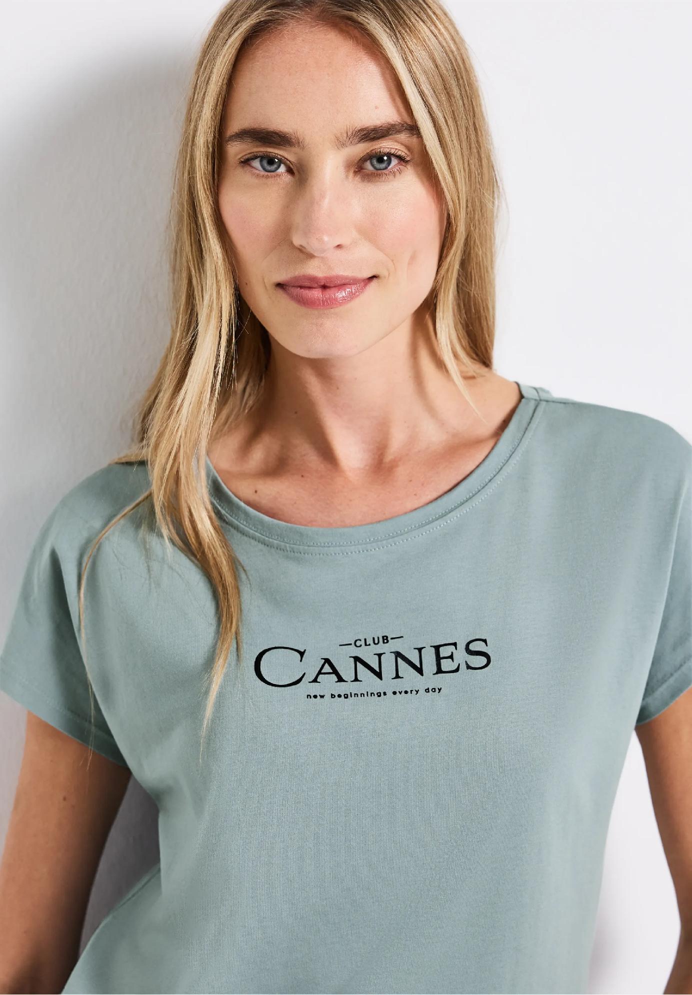 Street One tričko s fóliovým nápisom, mod