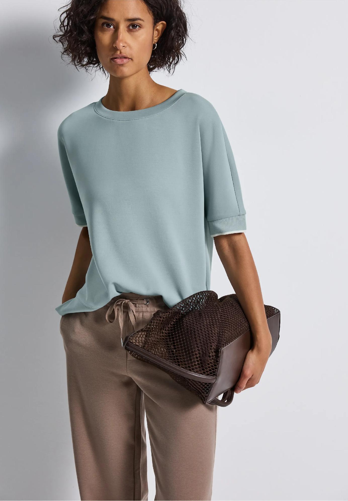 Street One tričko s hodvábnym vzhľadom, mod