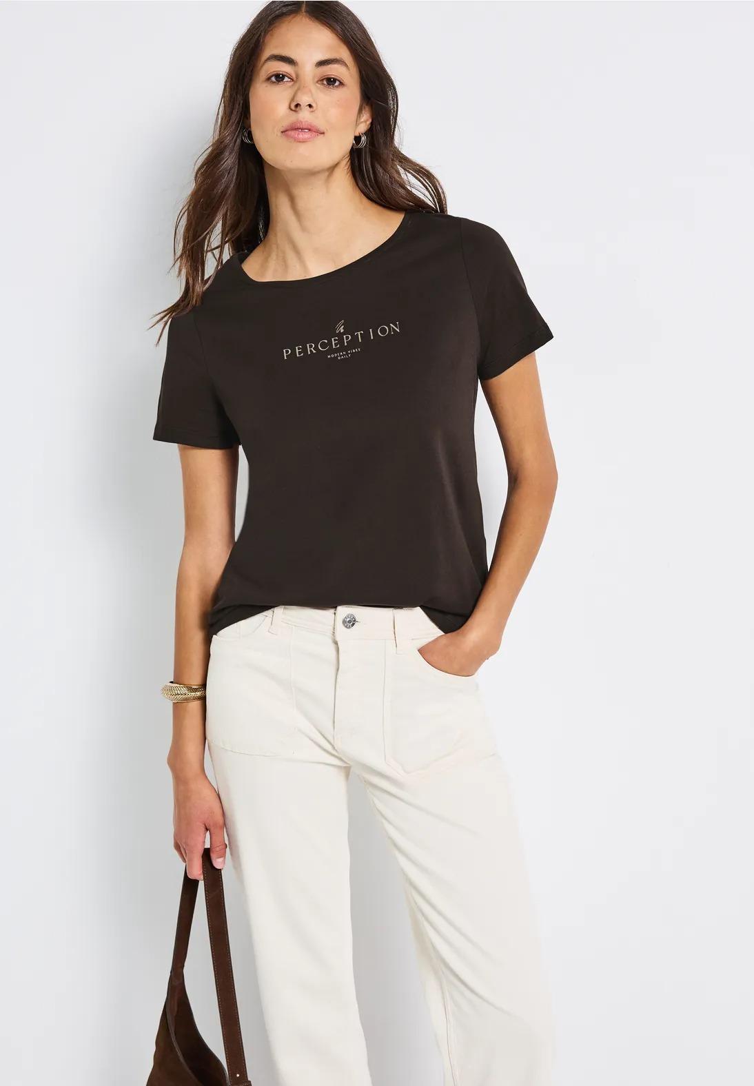 Street One tričko s nápisom, hne