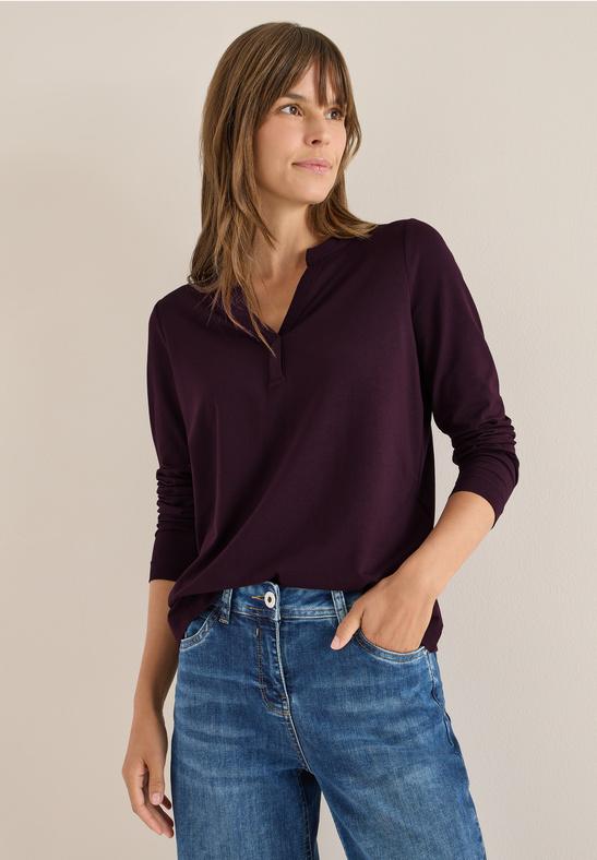 CECIL tričko v tunicovom štýle, bor