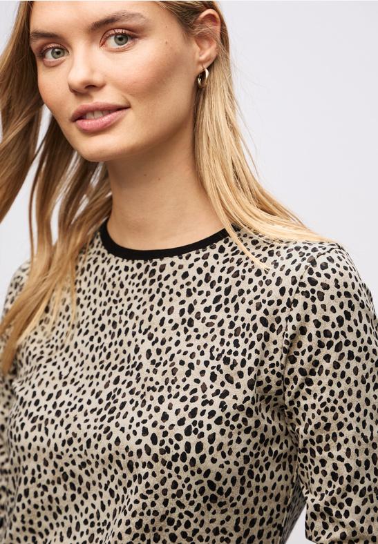 Street One Leo džersejové tričko, bež