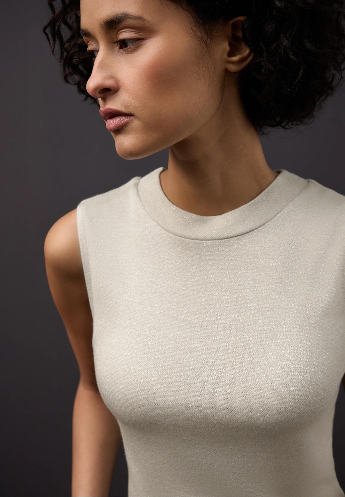 Street One trblietavý top, ecr