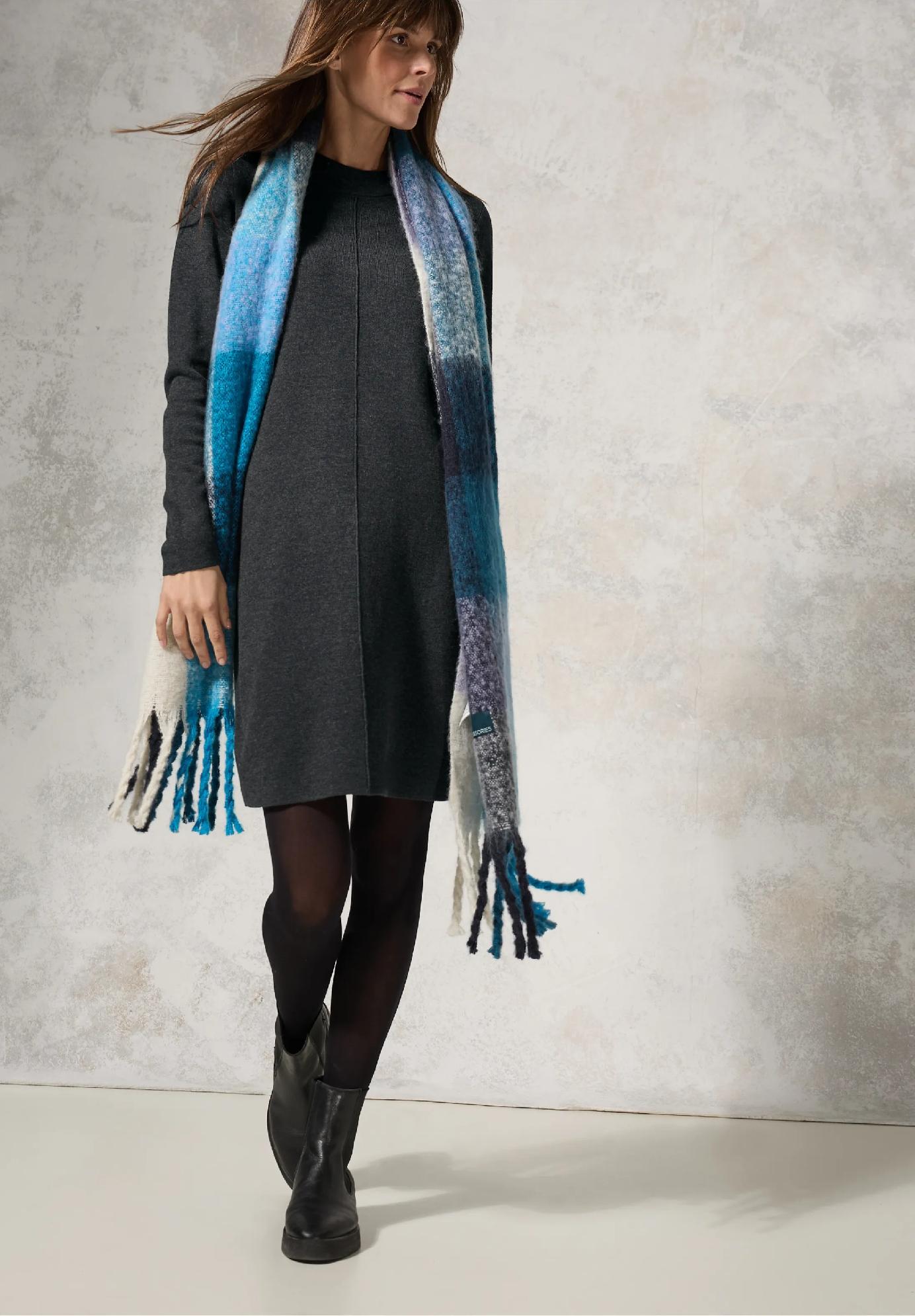 CECIL pletené šaty po kolená, ant