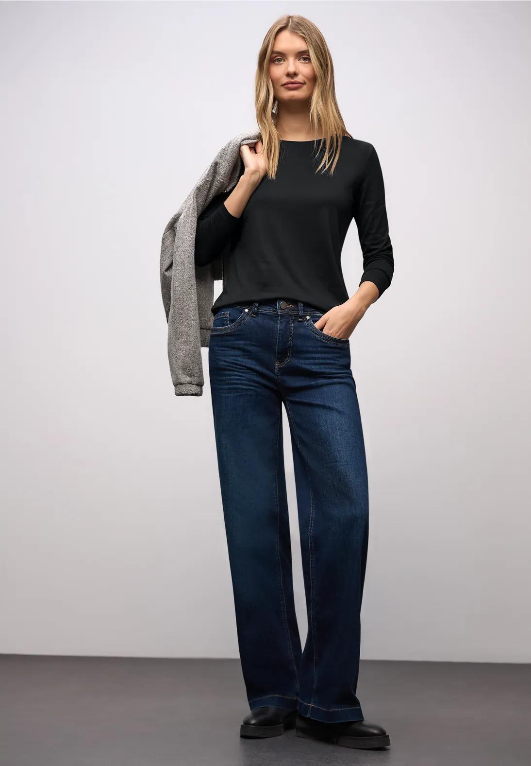 Street One základné tričko s okrúhlym výstrihom, čie