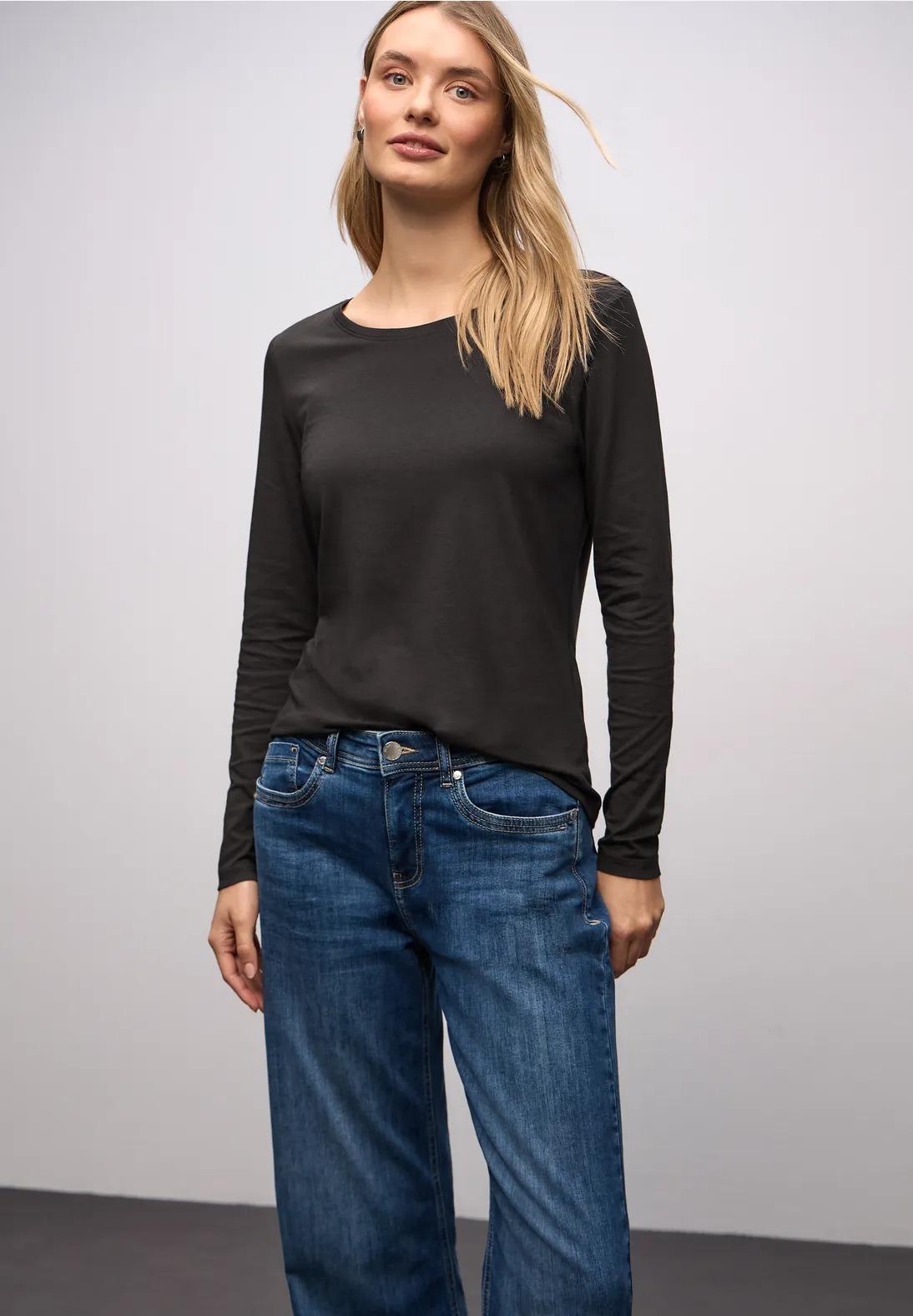 Street One základné tričko s okrúhlym výstrihom, hne