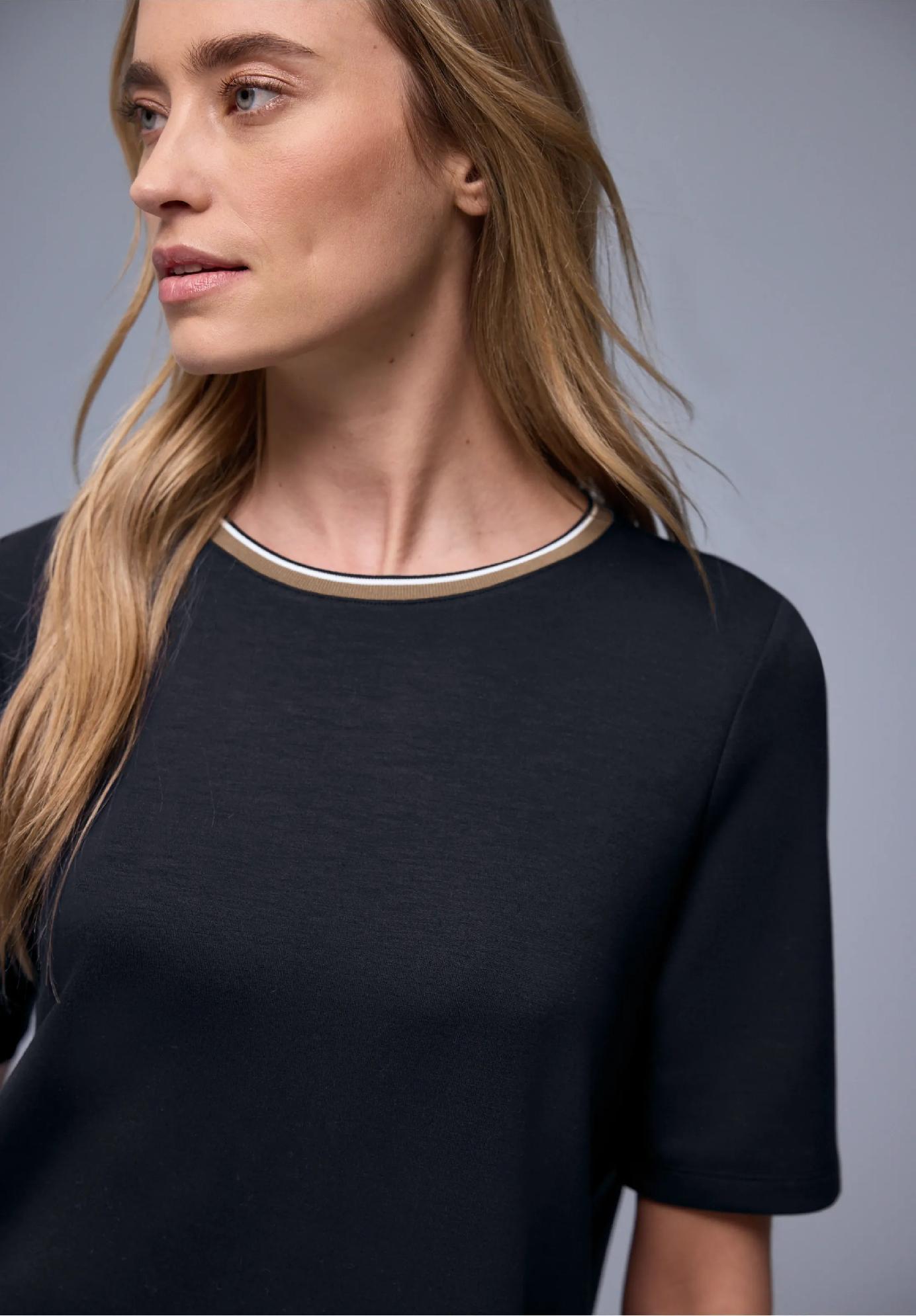 Street One tričko s kontrastným detailom