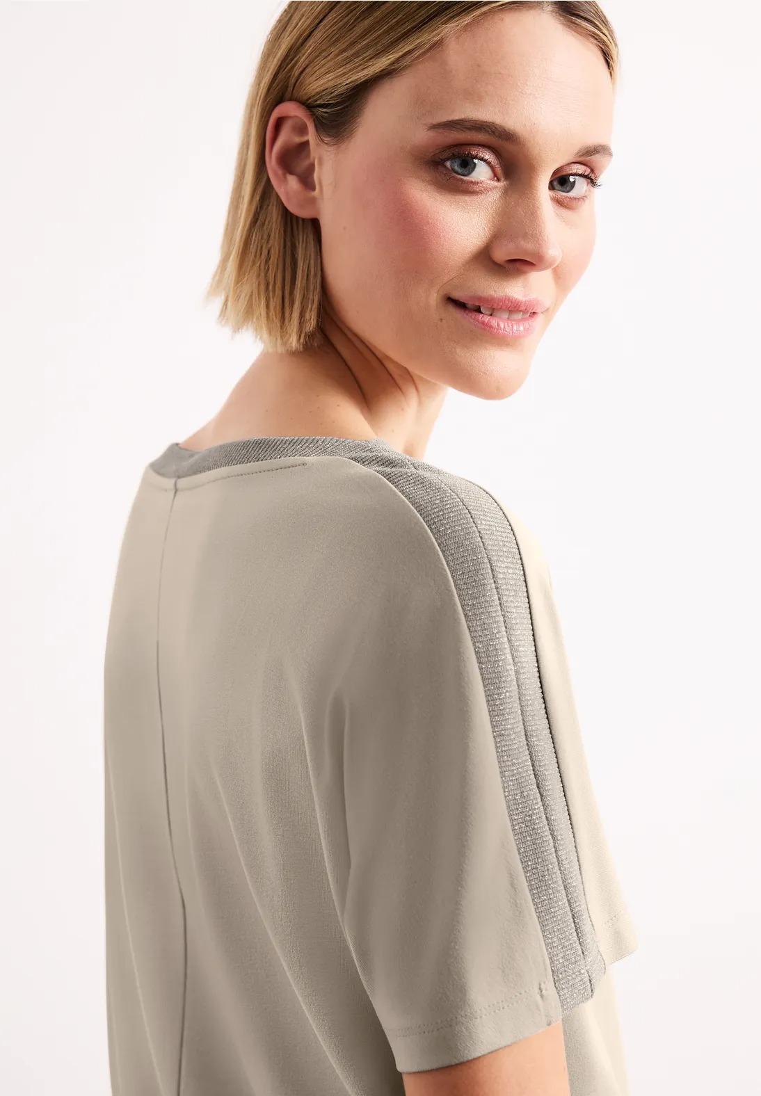 Street One tričko s padnutými ramenami a trblietkami