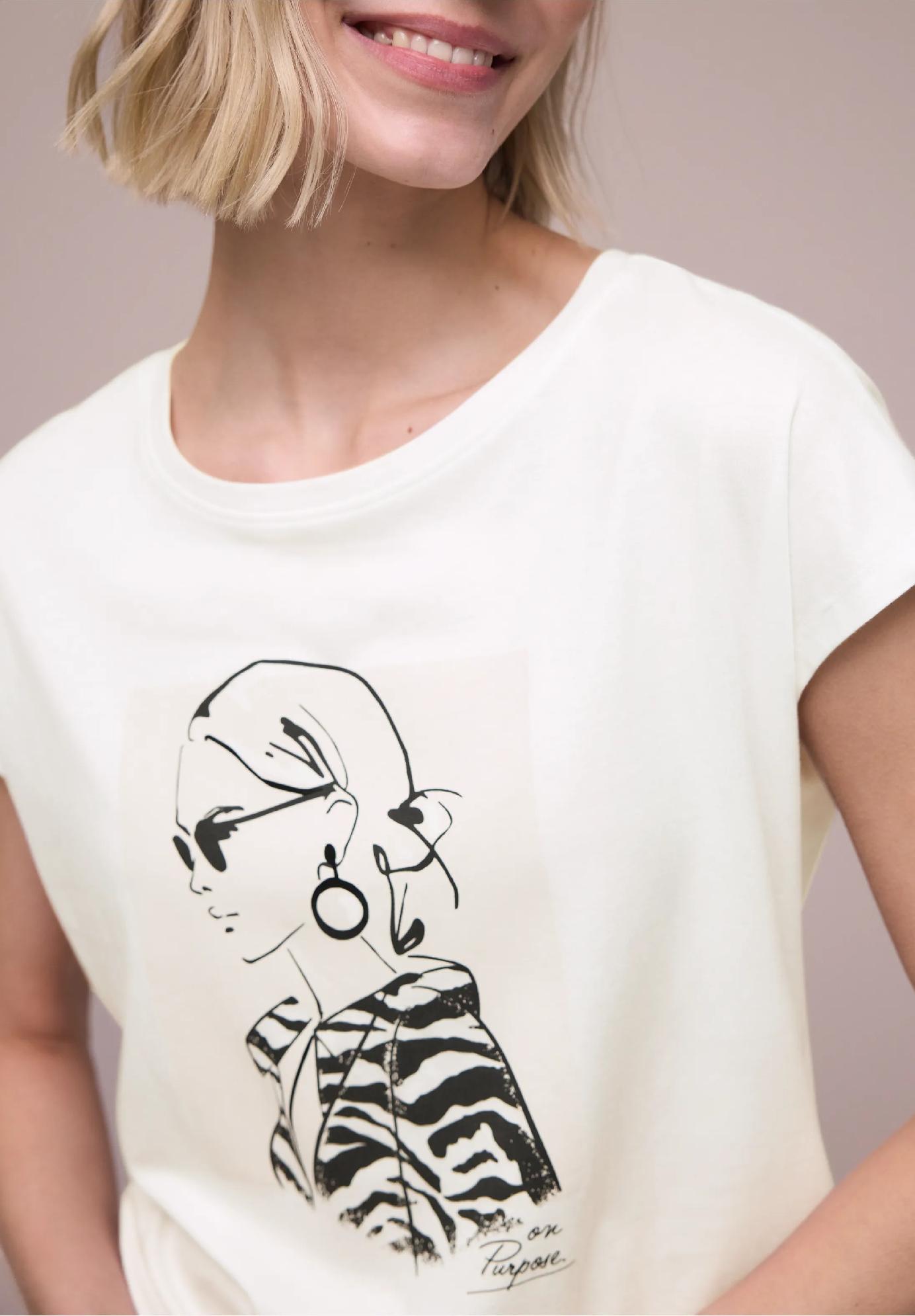 Street One tričko s potlačou TV, smo