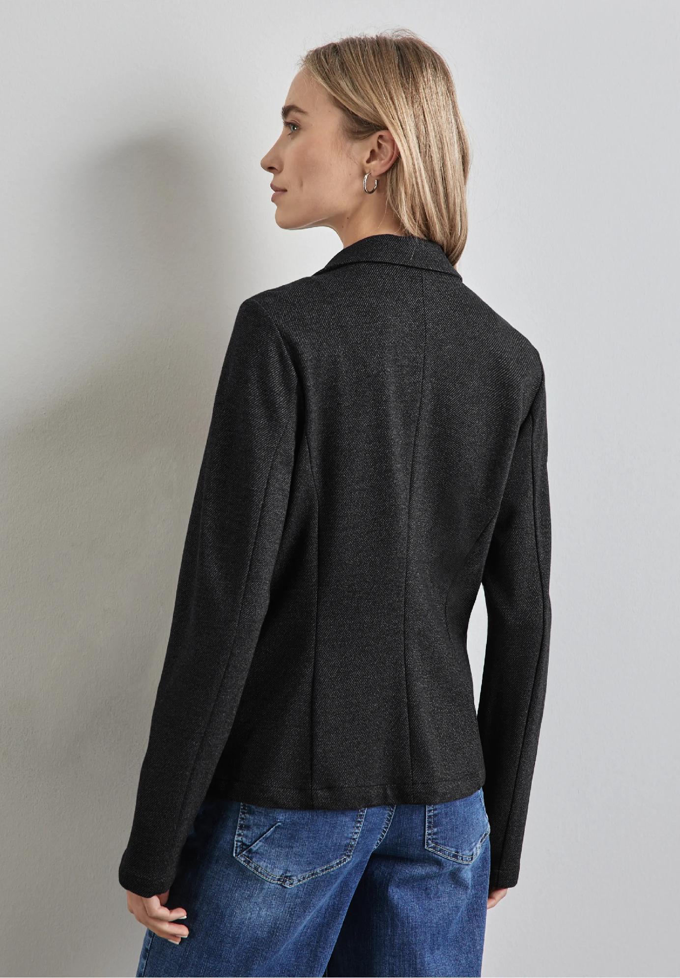 Street One blazer s melanžovým vzhľadom, čie