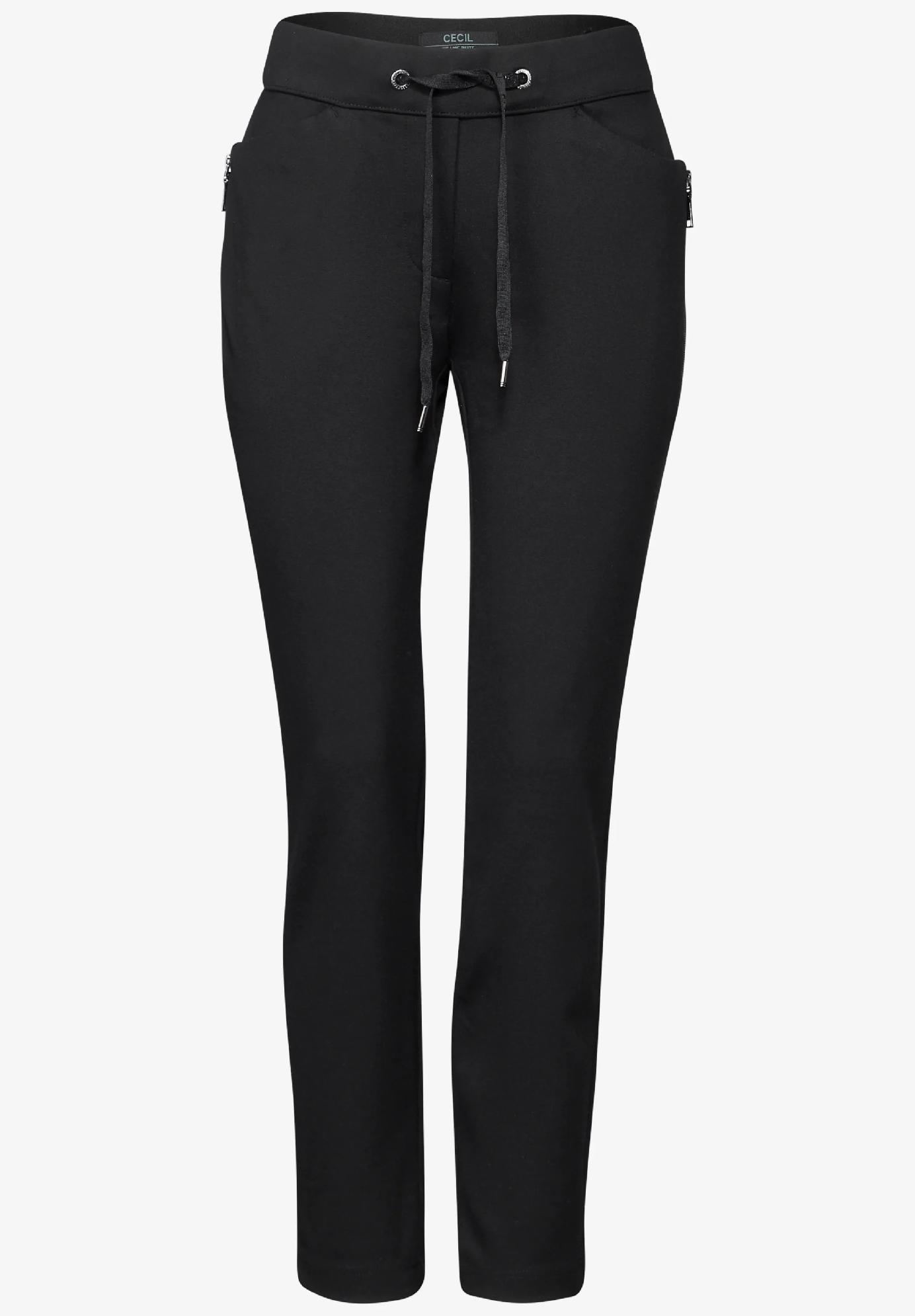 CECIL nohavice s detailmi na zips TRACEY, čie
