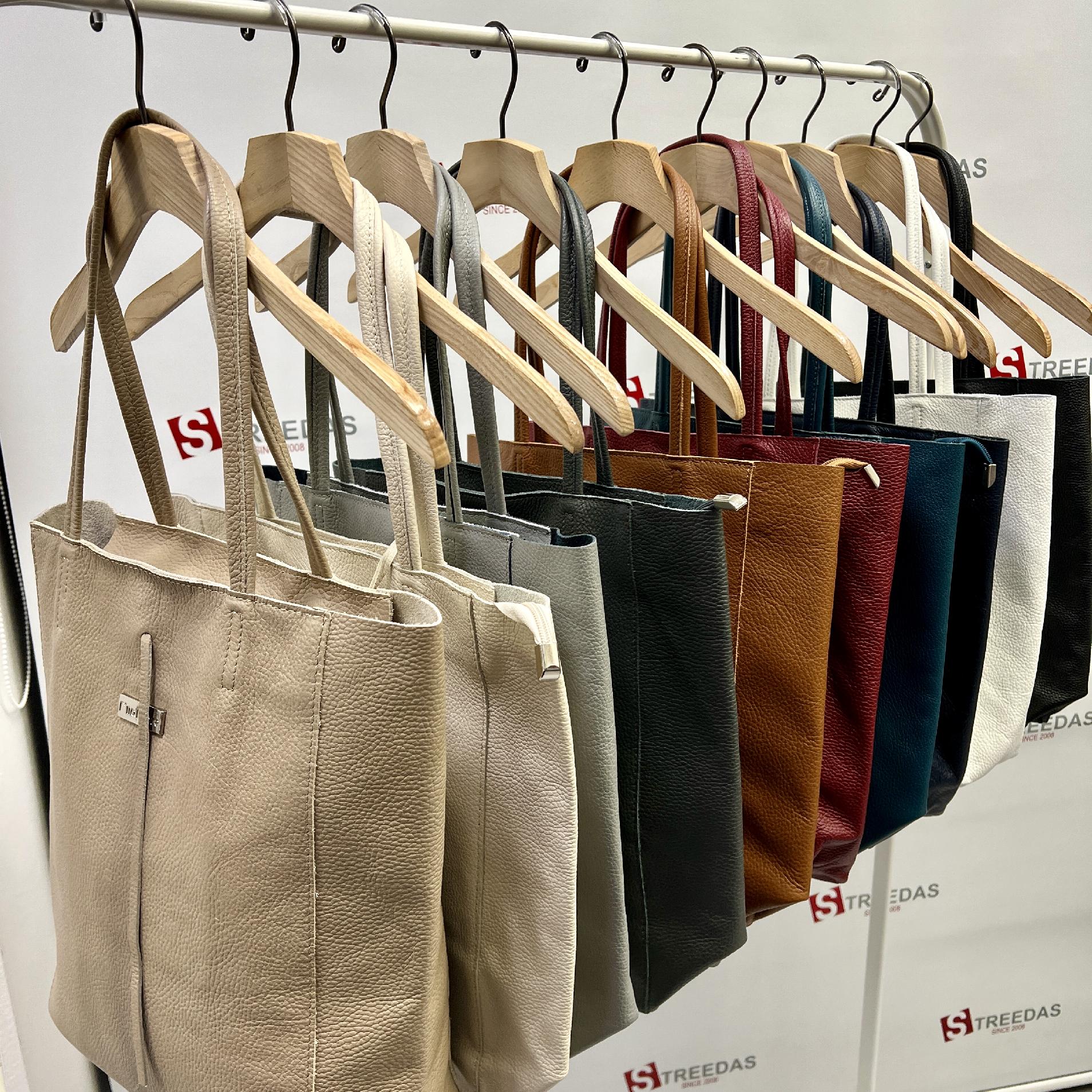 Dámska kožená kabelka v štýle SHOPPER BAG