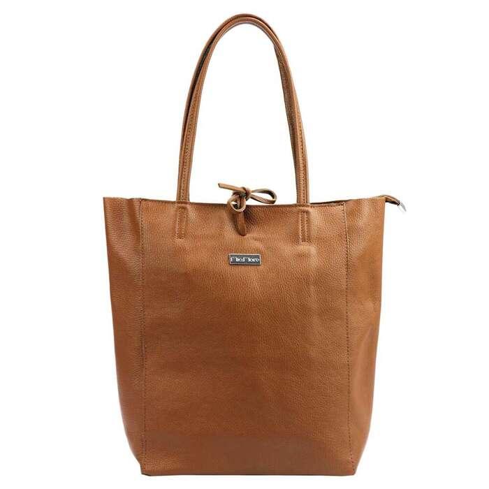 Dámska kožená kabelka v štýle SHOPPER BAG