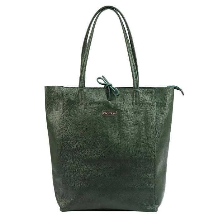Dámska kožená kabelka v štýle SHOPPER BAG