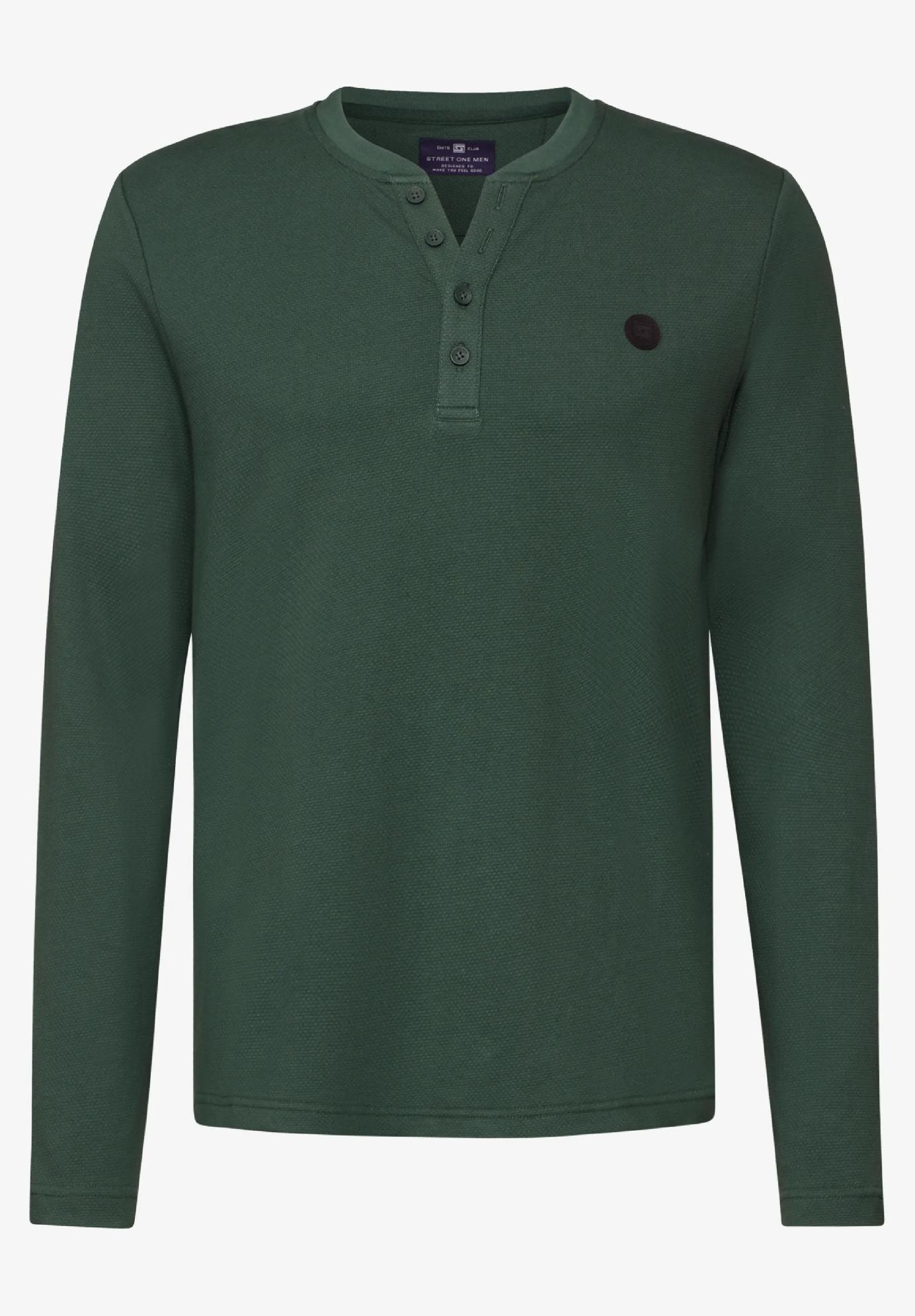 Street One MEN Henley tričko, zel