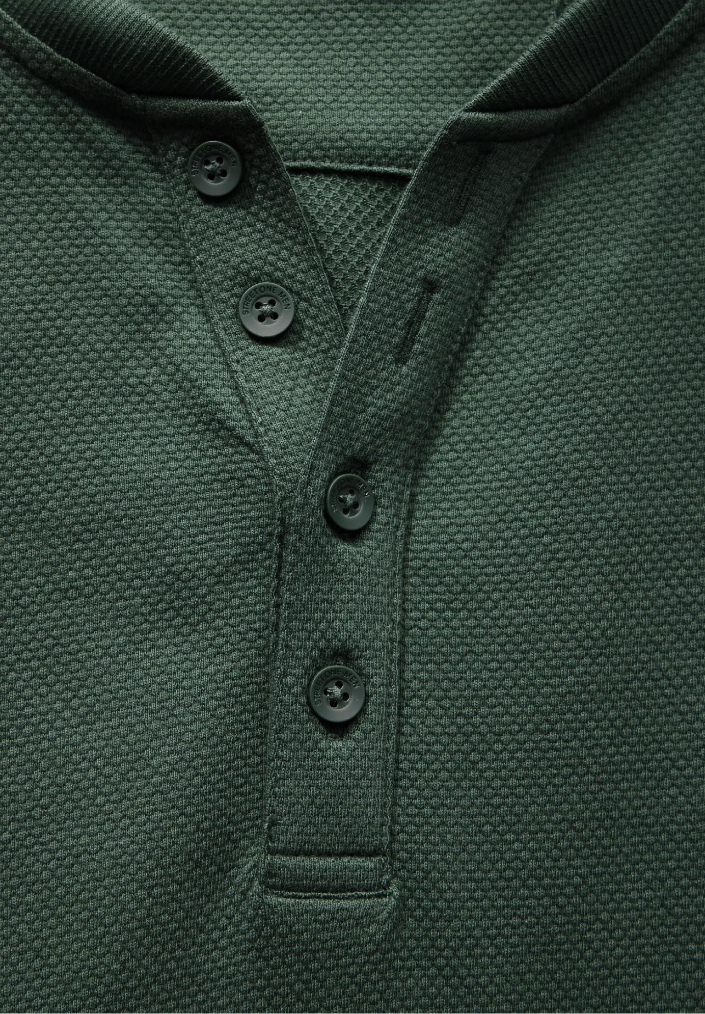 Street One MEN Henley tričko, zel