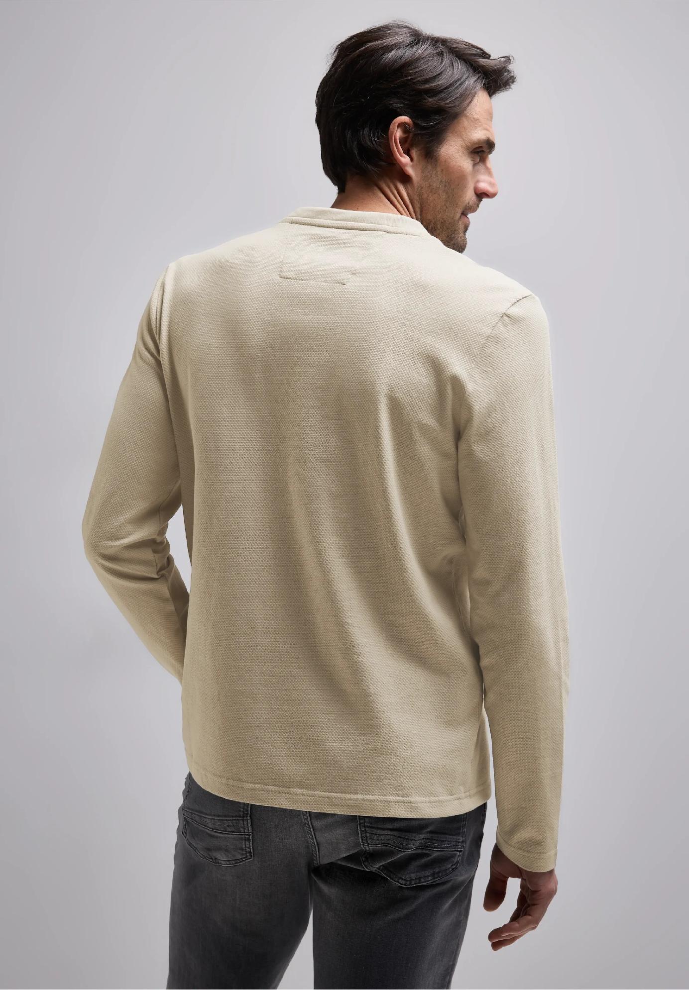 Street One MEN Henley tričko, bež