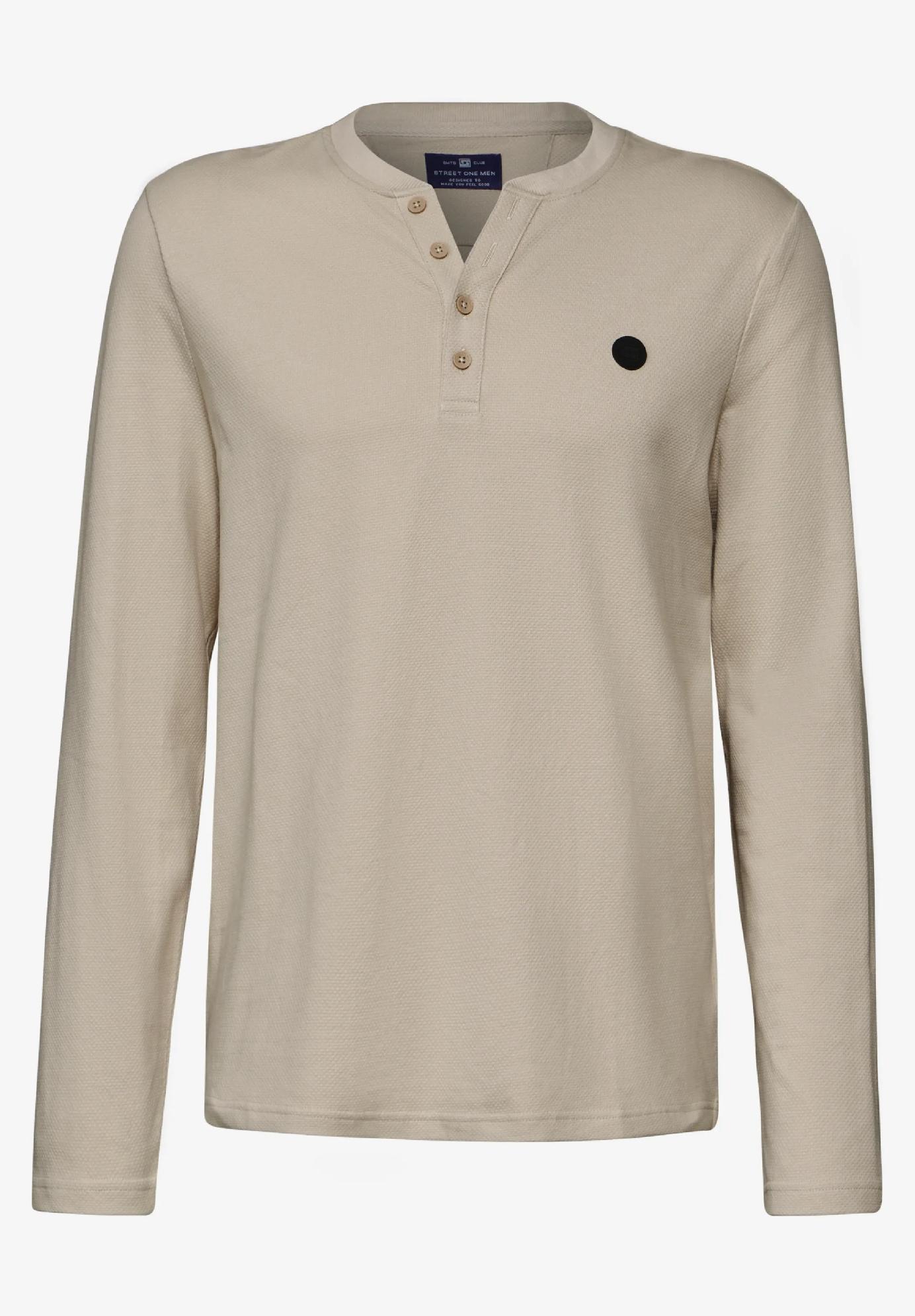 Street One MEN Henley tričko, bež