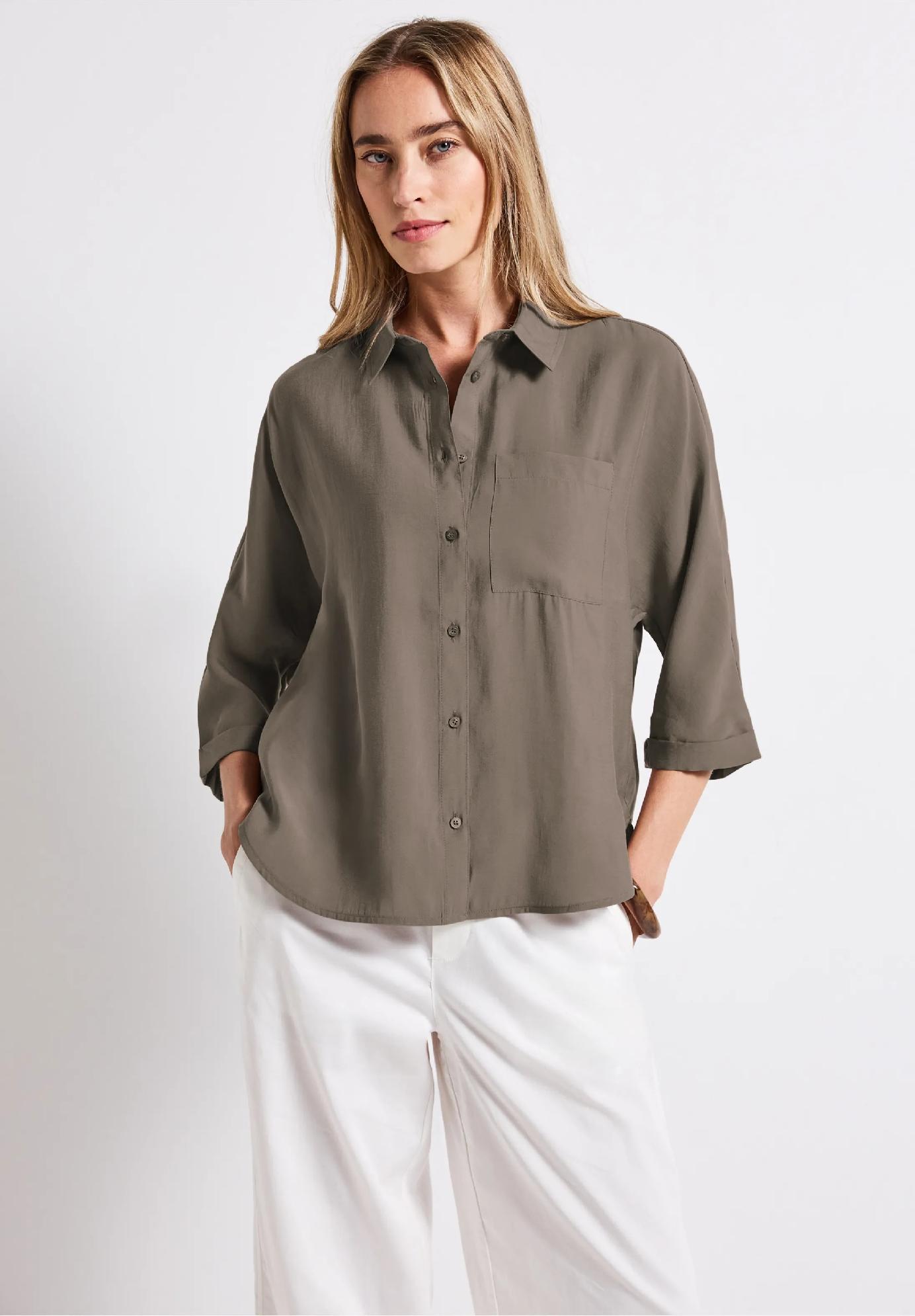 Street One košeľová blúzka Dolman, hne