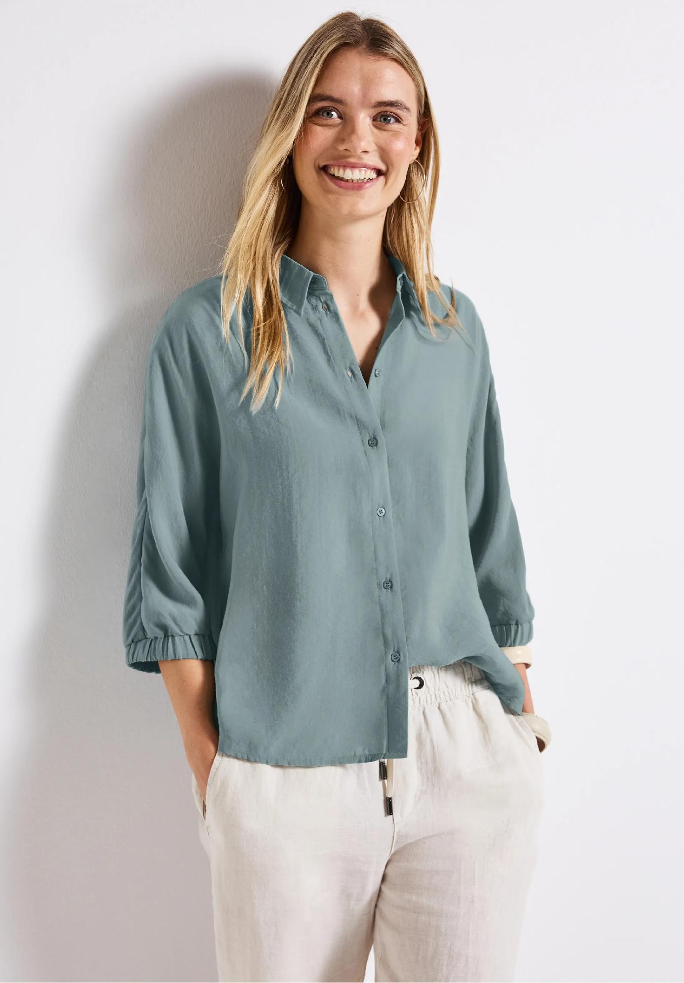 Street One košeľová blúzka Dolman, mod