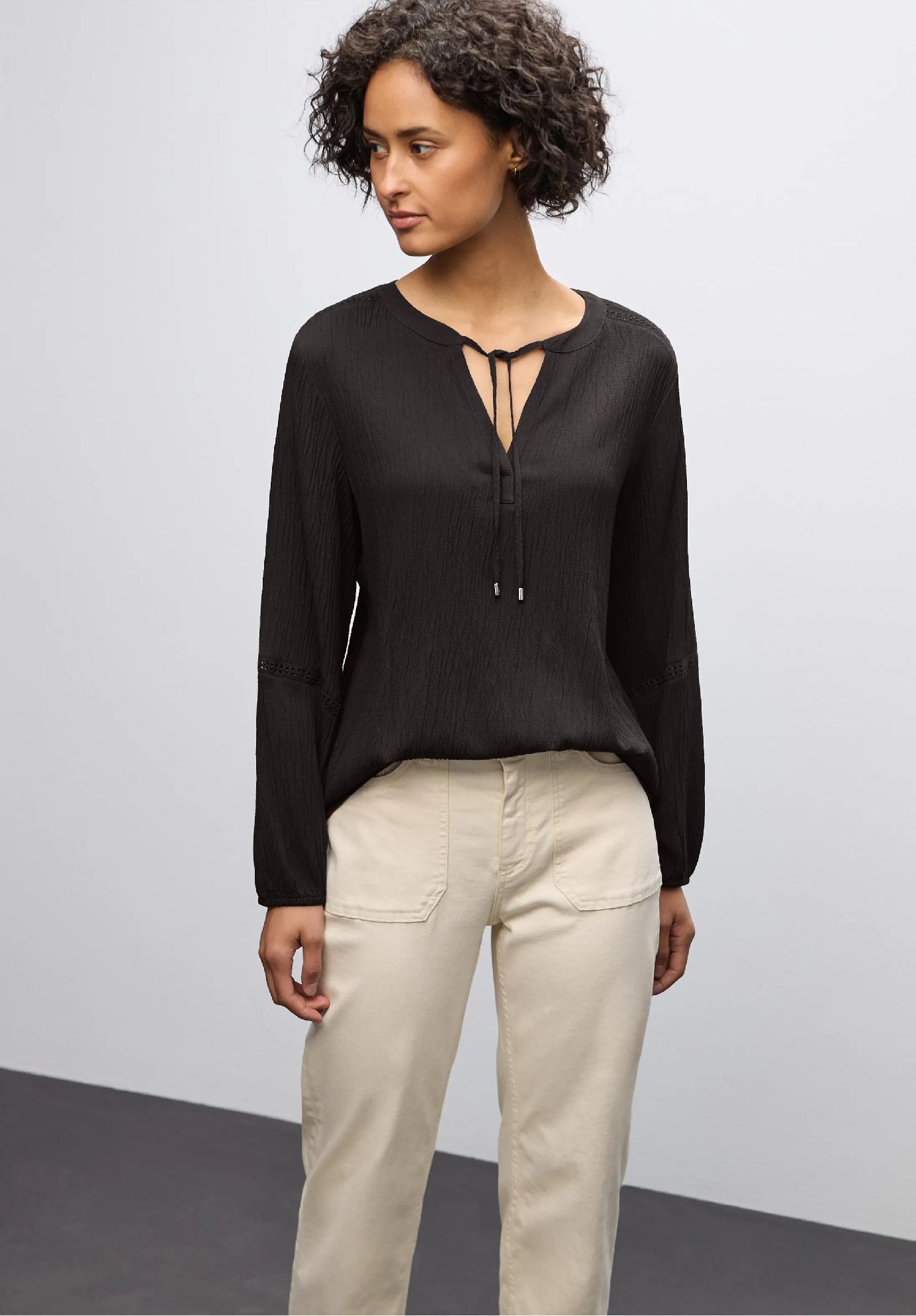 Street One štruktúrovaná tunika s páskou