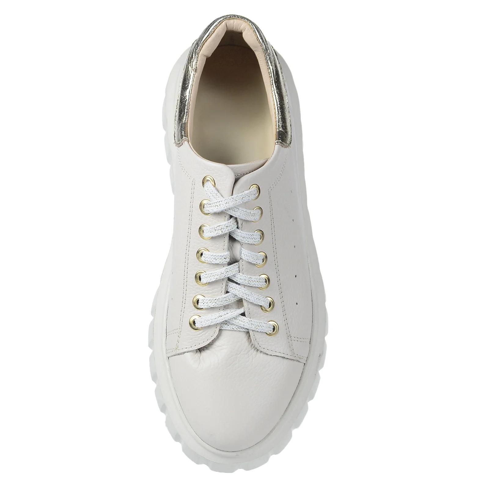 OLIVIA SHOES béžové kožené tenisky