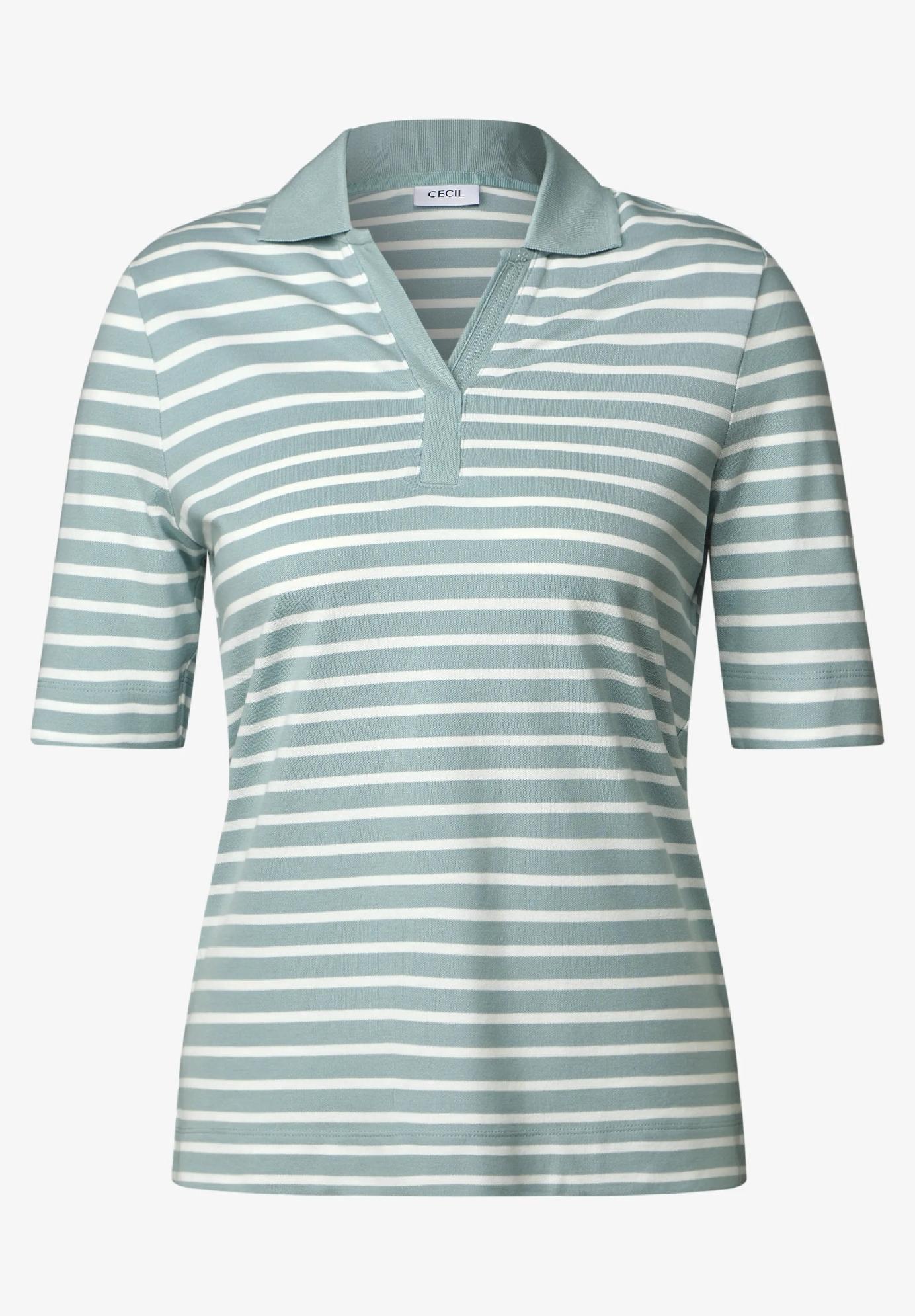 CECIL pruhované tričko Piquée Polo