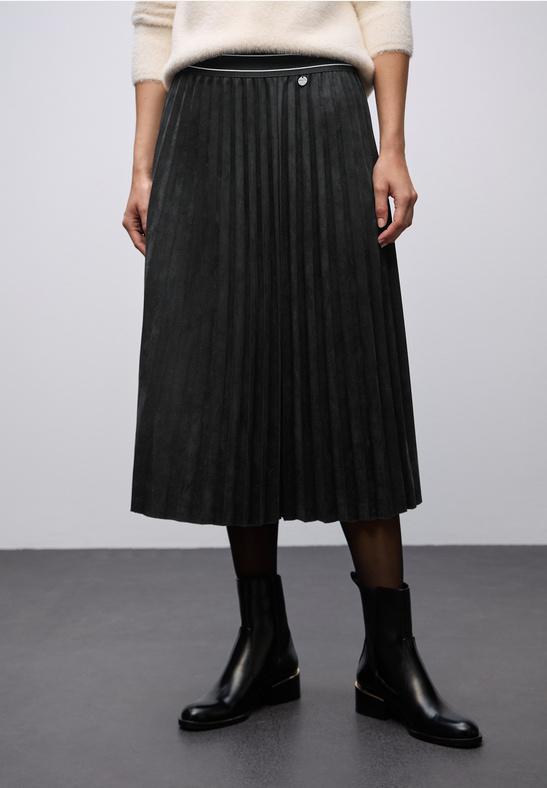 Street One velúrová skladaná sukňa