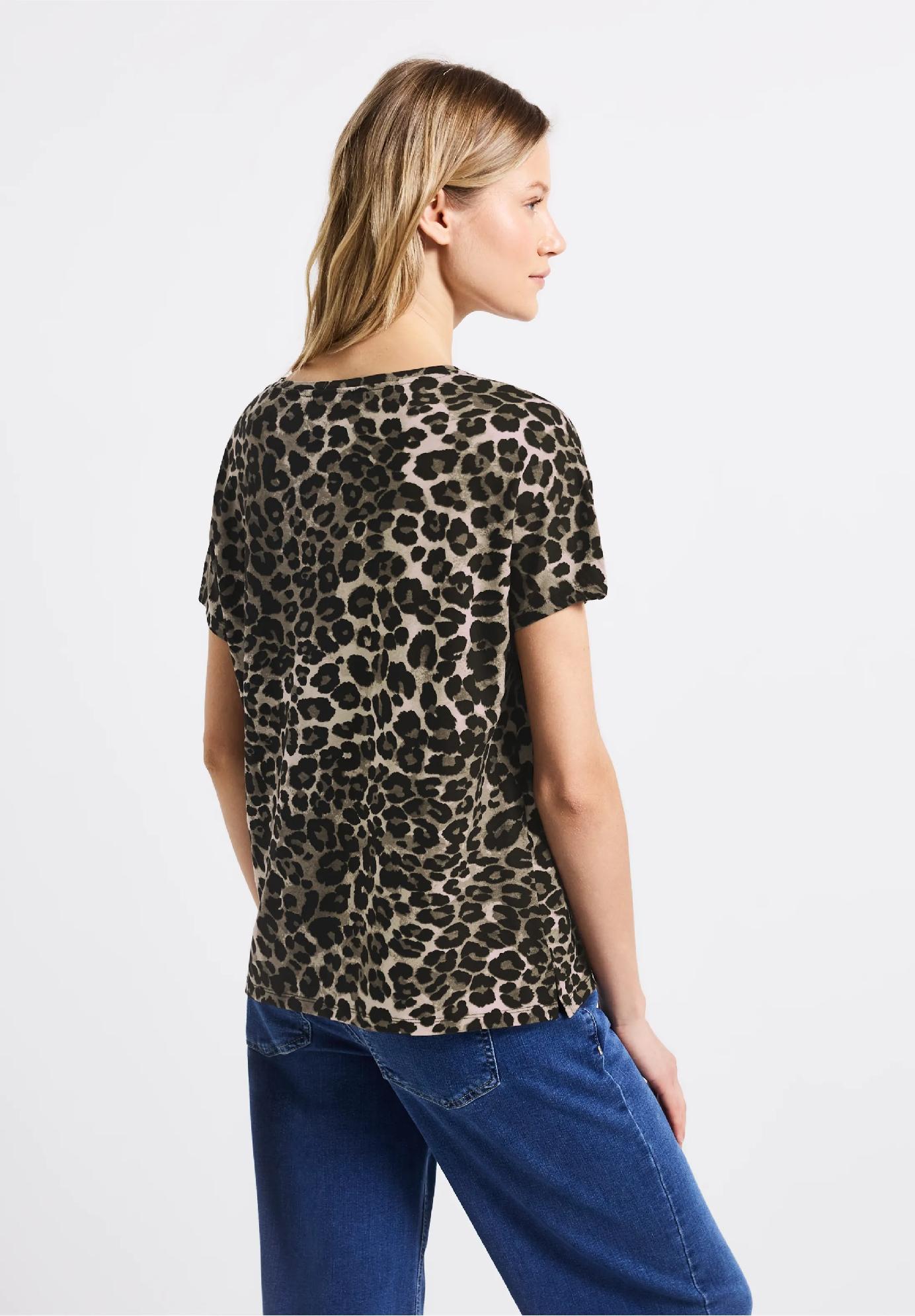 Street One tričko s leopardím vzorom CRISTA, čie