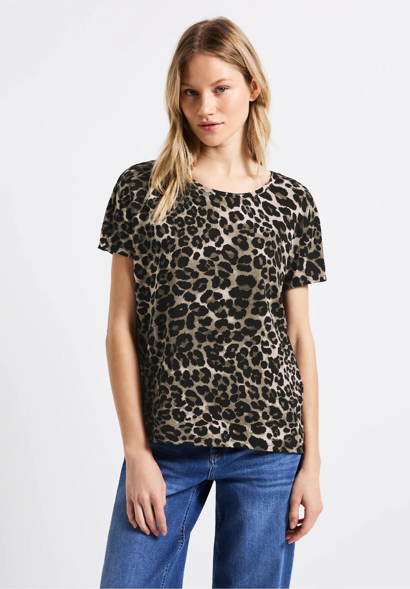 Street One tričko s leopardím vzorom CRISTA, čie