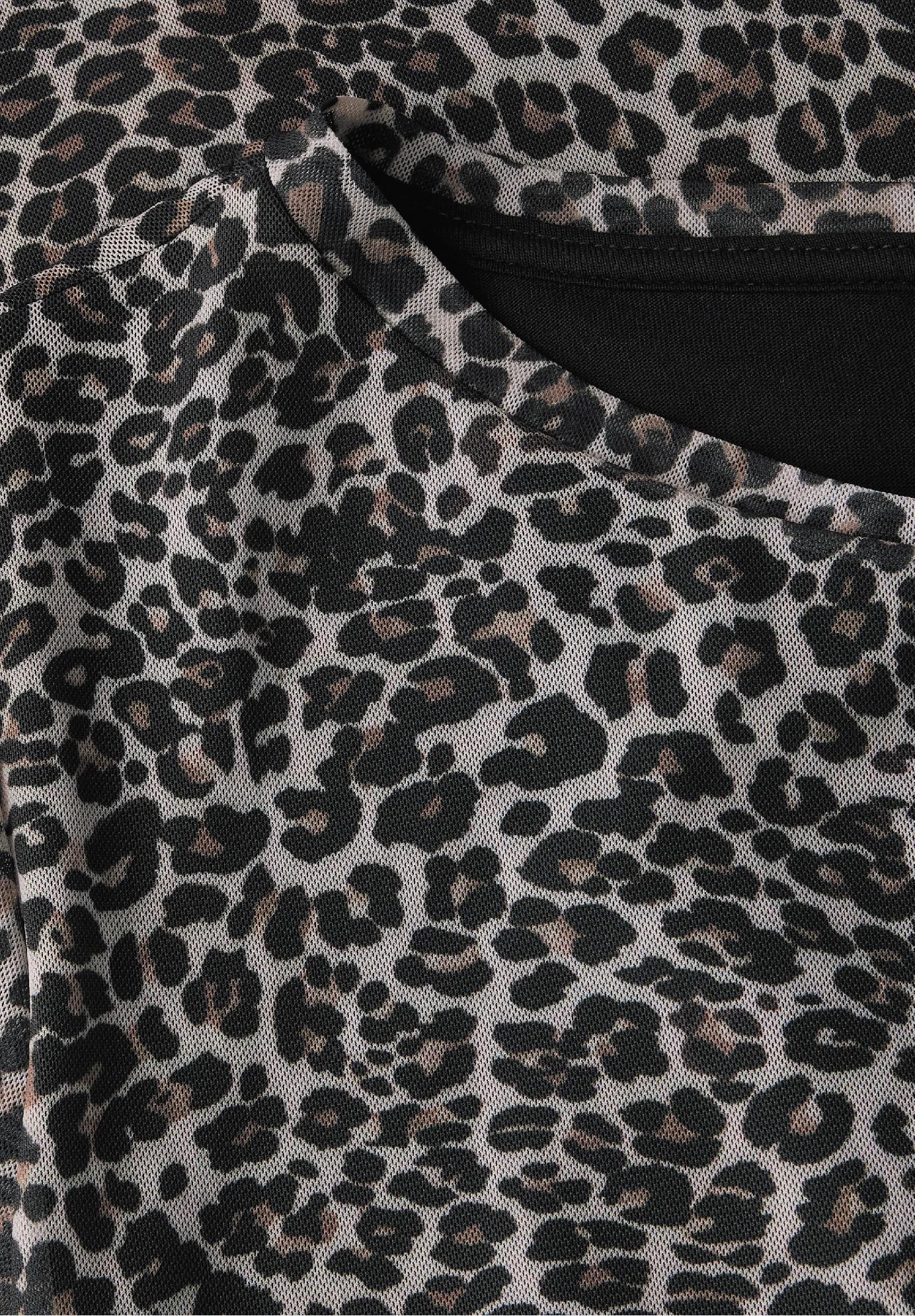 Street One sieťované šaty s leopardím vzorom