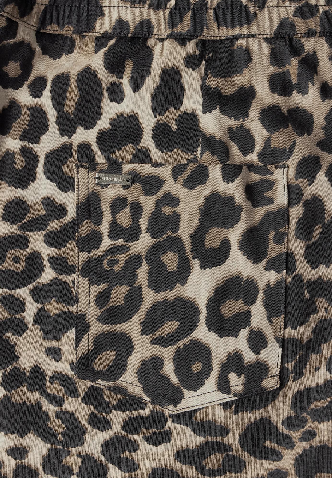 Street One voľné nohavice s leopardím vzorom